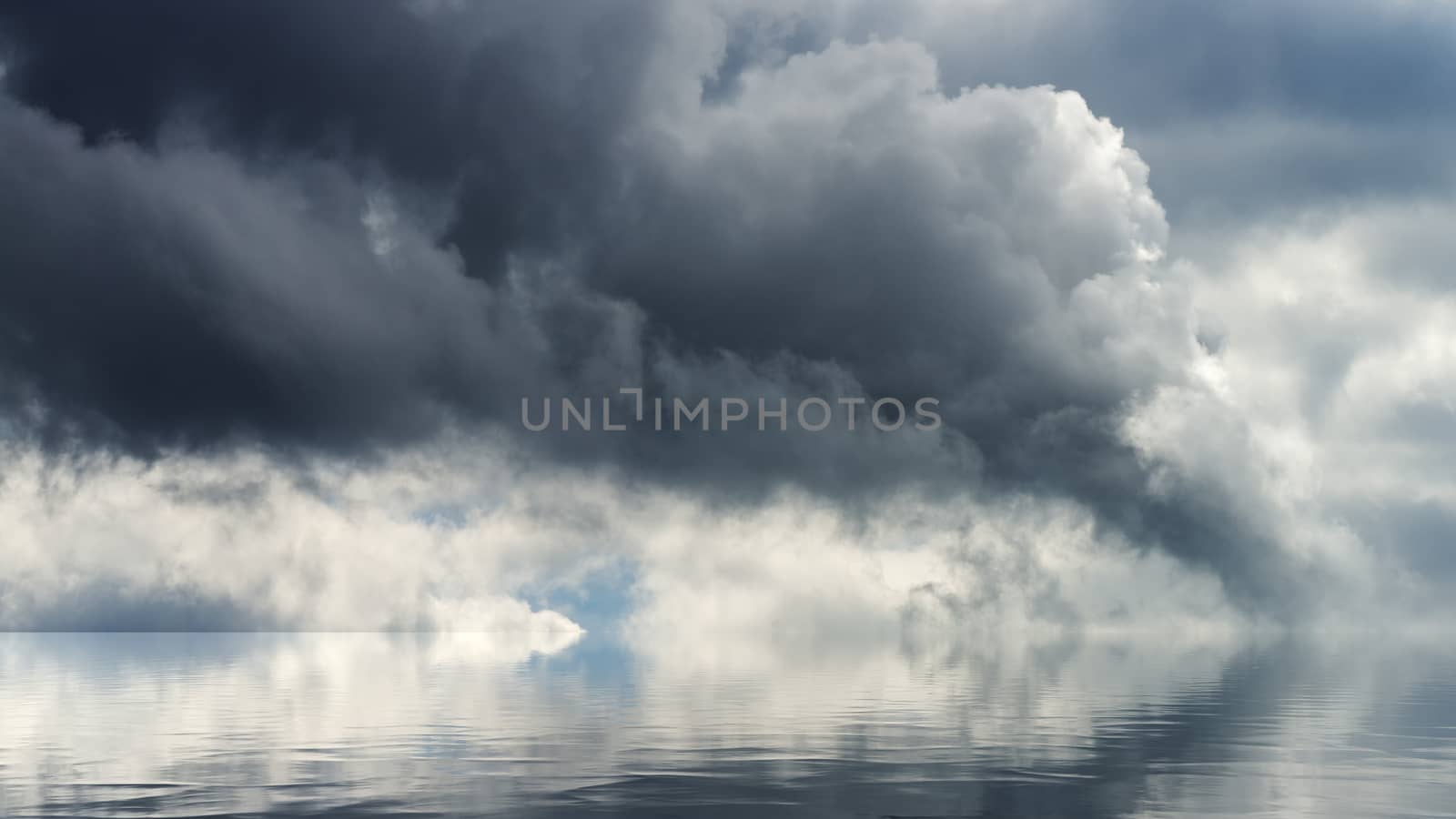 Stormy weather on the ocean