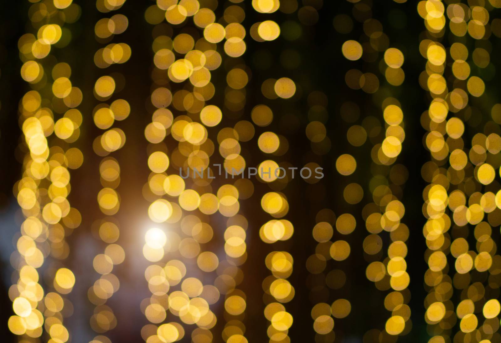 Golden Abstract Blurred Bokeh Glitter Christmas, Xmas Holiday.