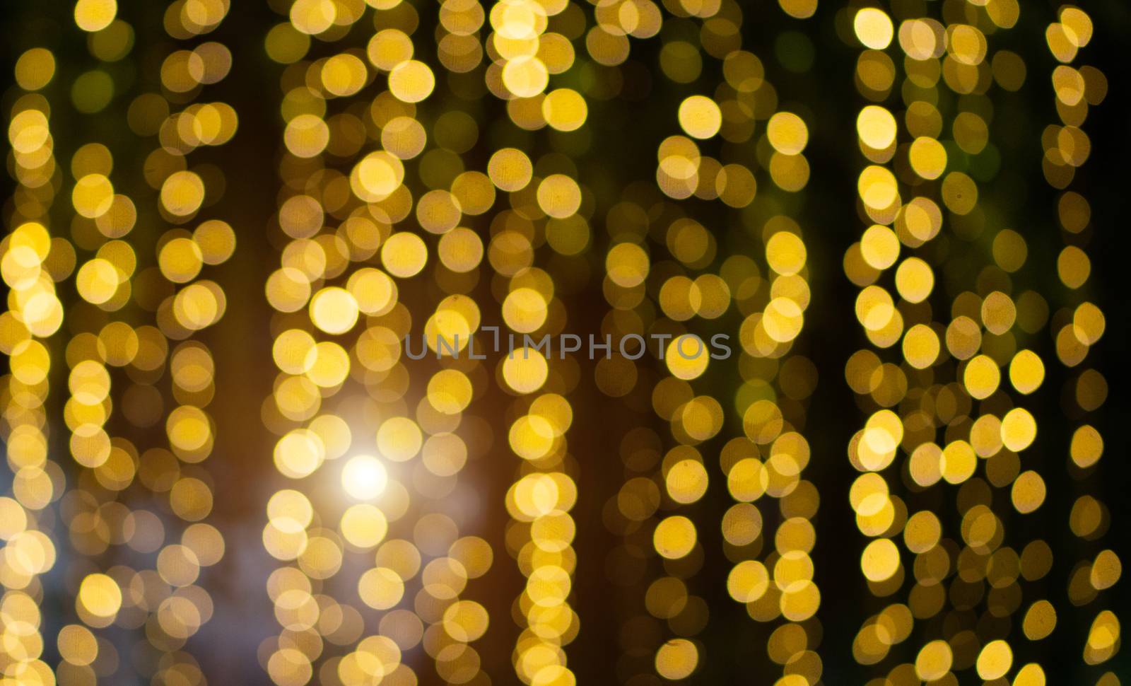 Golden Abstract Blurred Bokeh Glitter Christmas, Xmas Holiday.