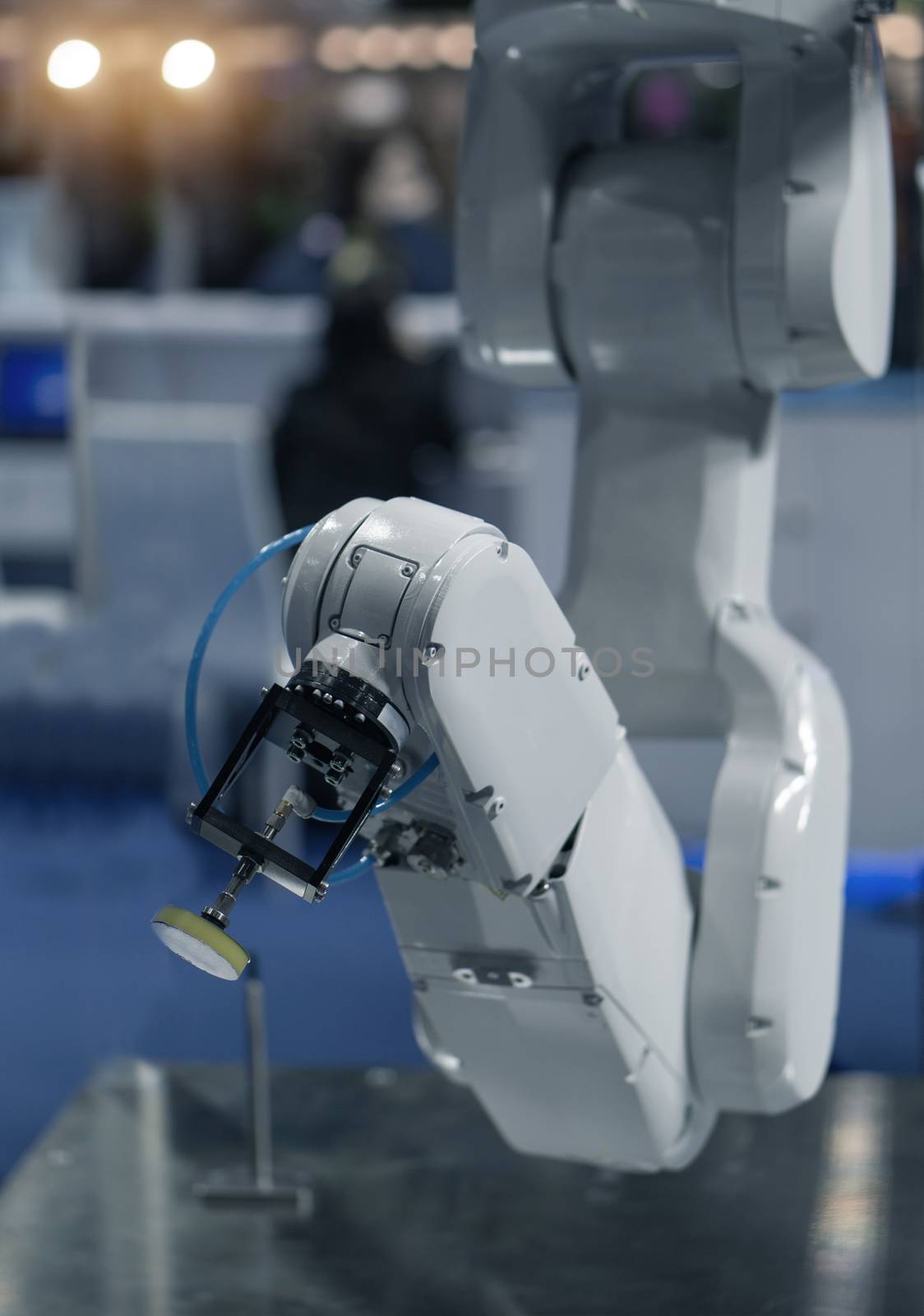 Picture of the details of the robot arm industrial machine by pkproject