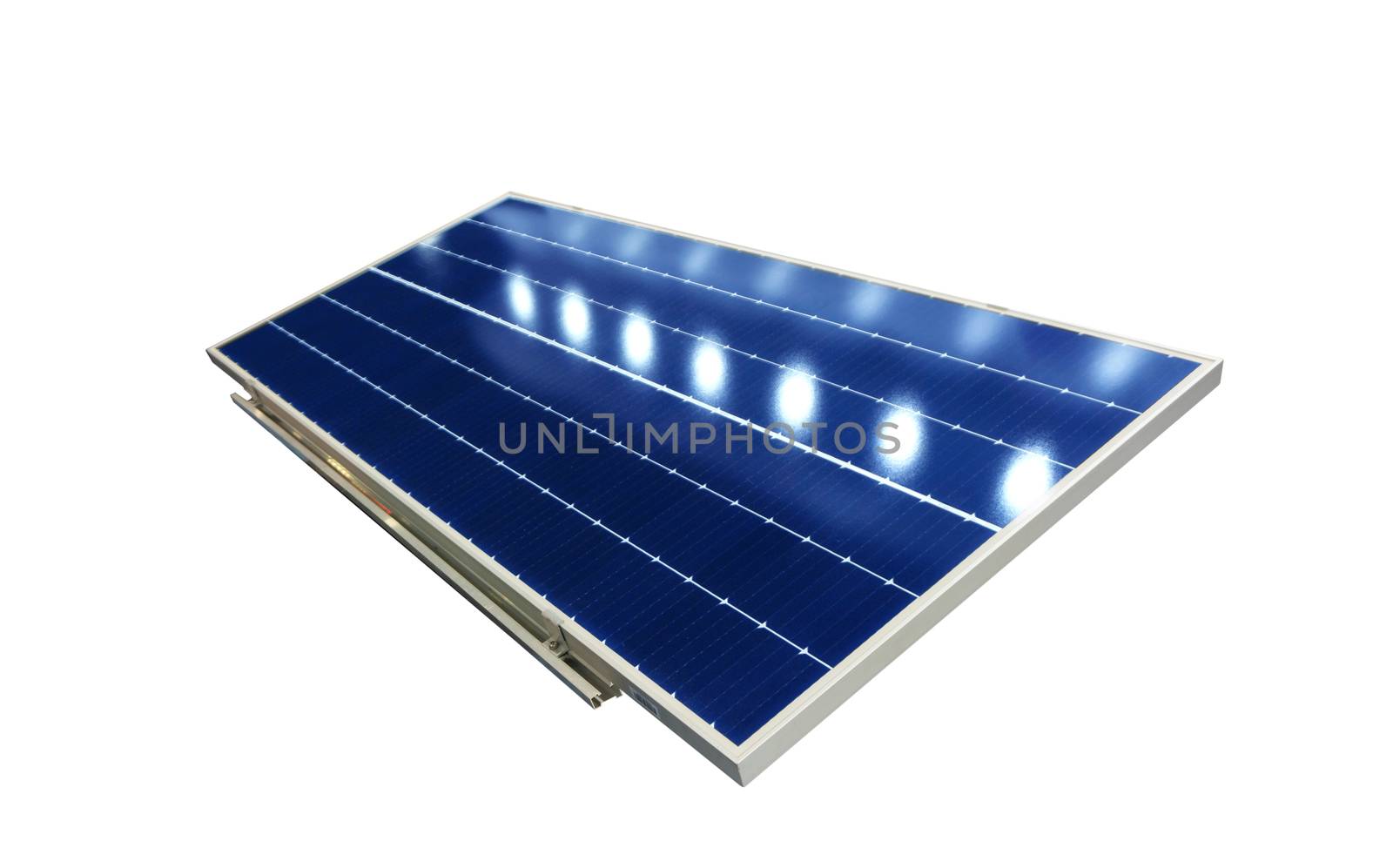 Photovoltaic solar panels absorb sunlight as a source of energy to generate direct current electricity. 