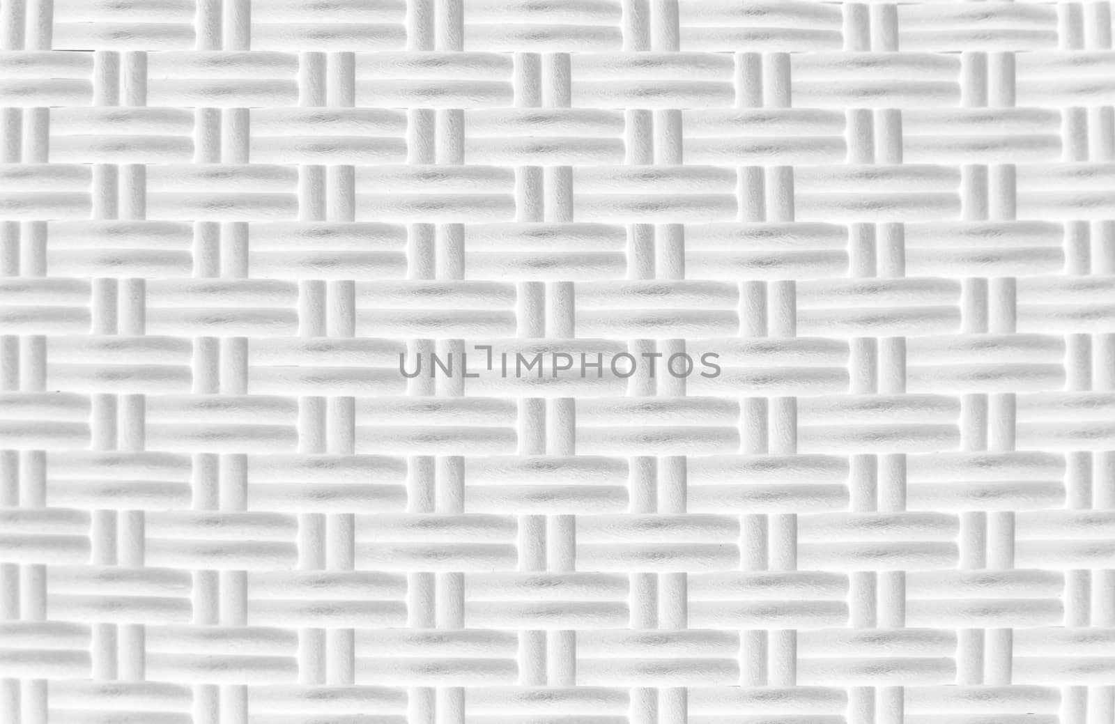 White rattan weave texture background by pkproject