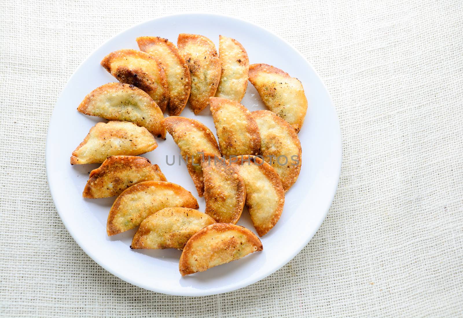 Japanese Fried Dumplings, the half moon-shaped dumplings served  by yuiyuize