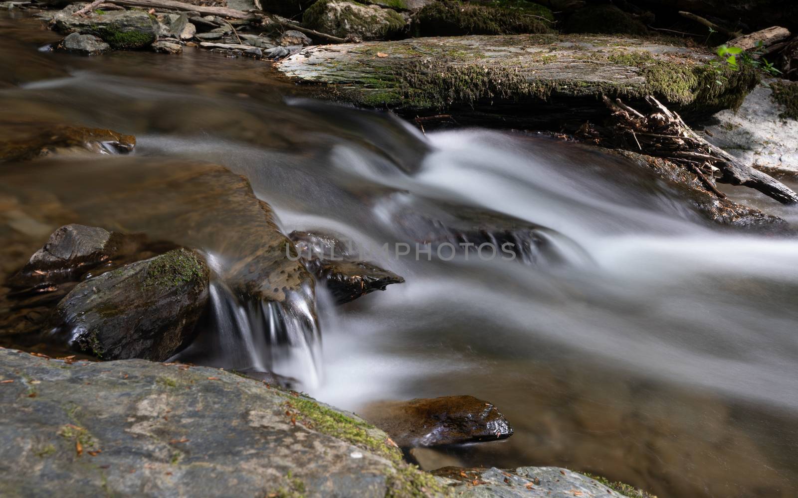 Small Endert creek in a side valley of the Moselle river close to Cochem during springtime, Germany