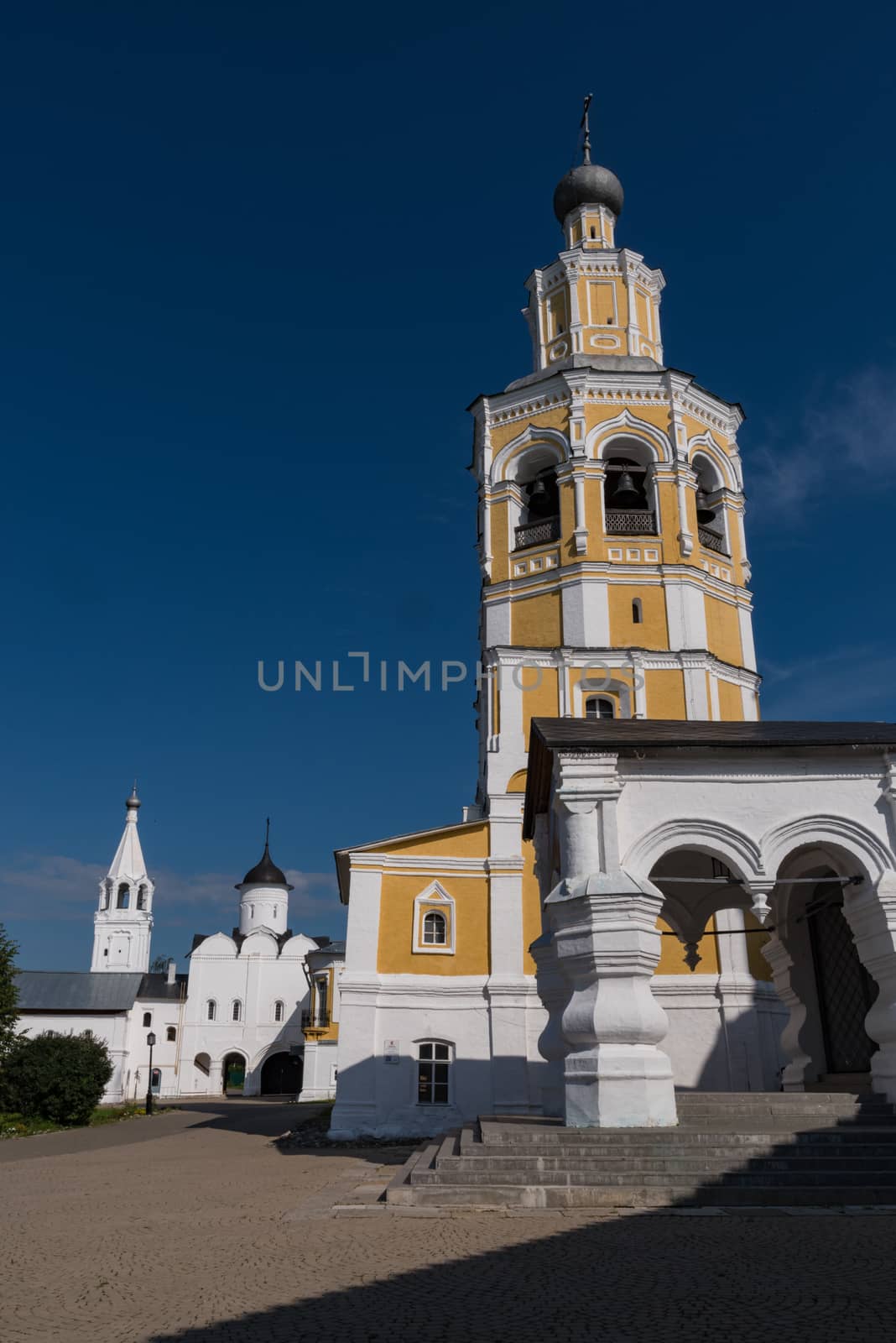 Belfry of Saint Saviour Cathedral in Spaso-Prilutsky Monastery, Vologda, Russia