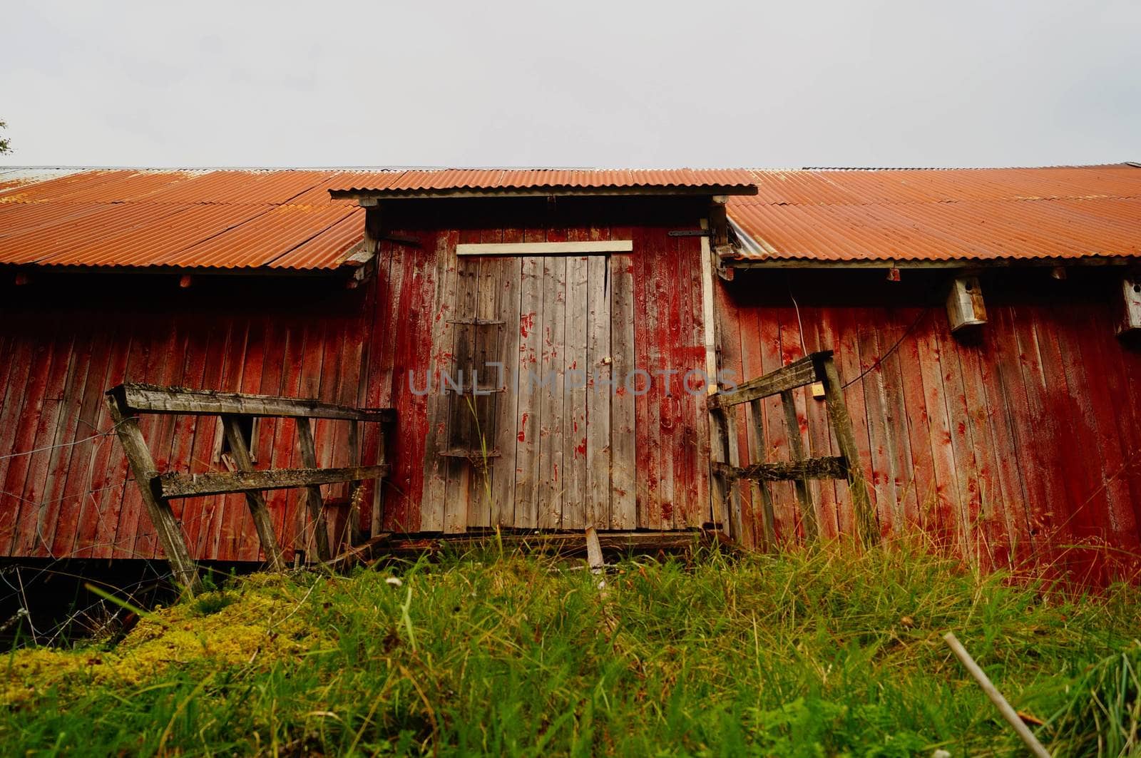 Old barn in Ballangen, Norway