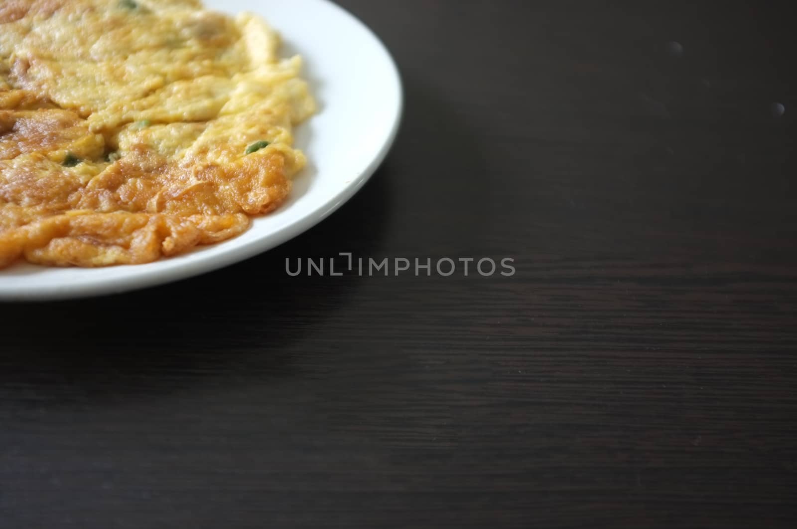 Traditional Thai crispy crab omelet,  THAI food