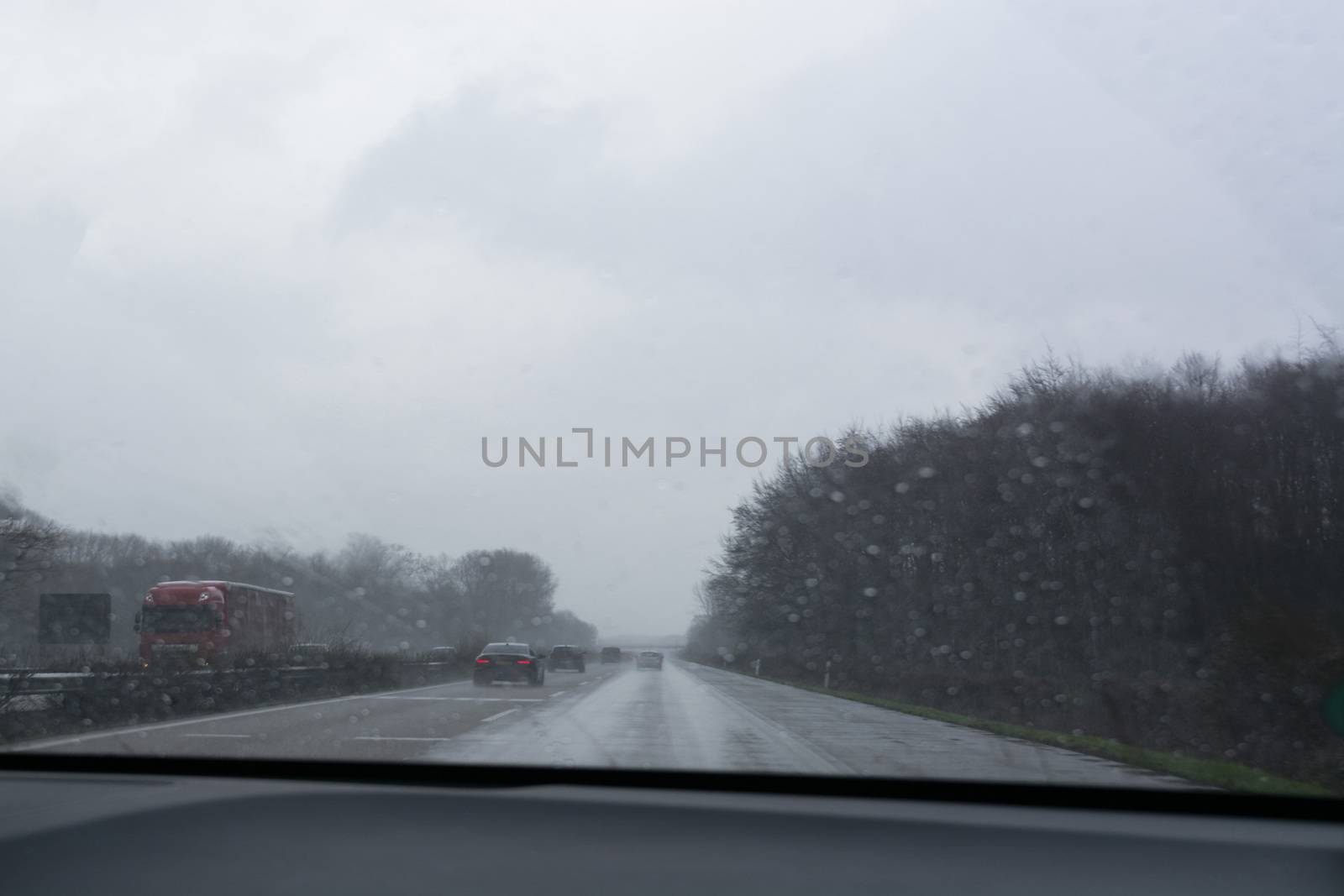 German Autobahn, bad weather conditions     by JFsPic