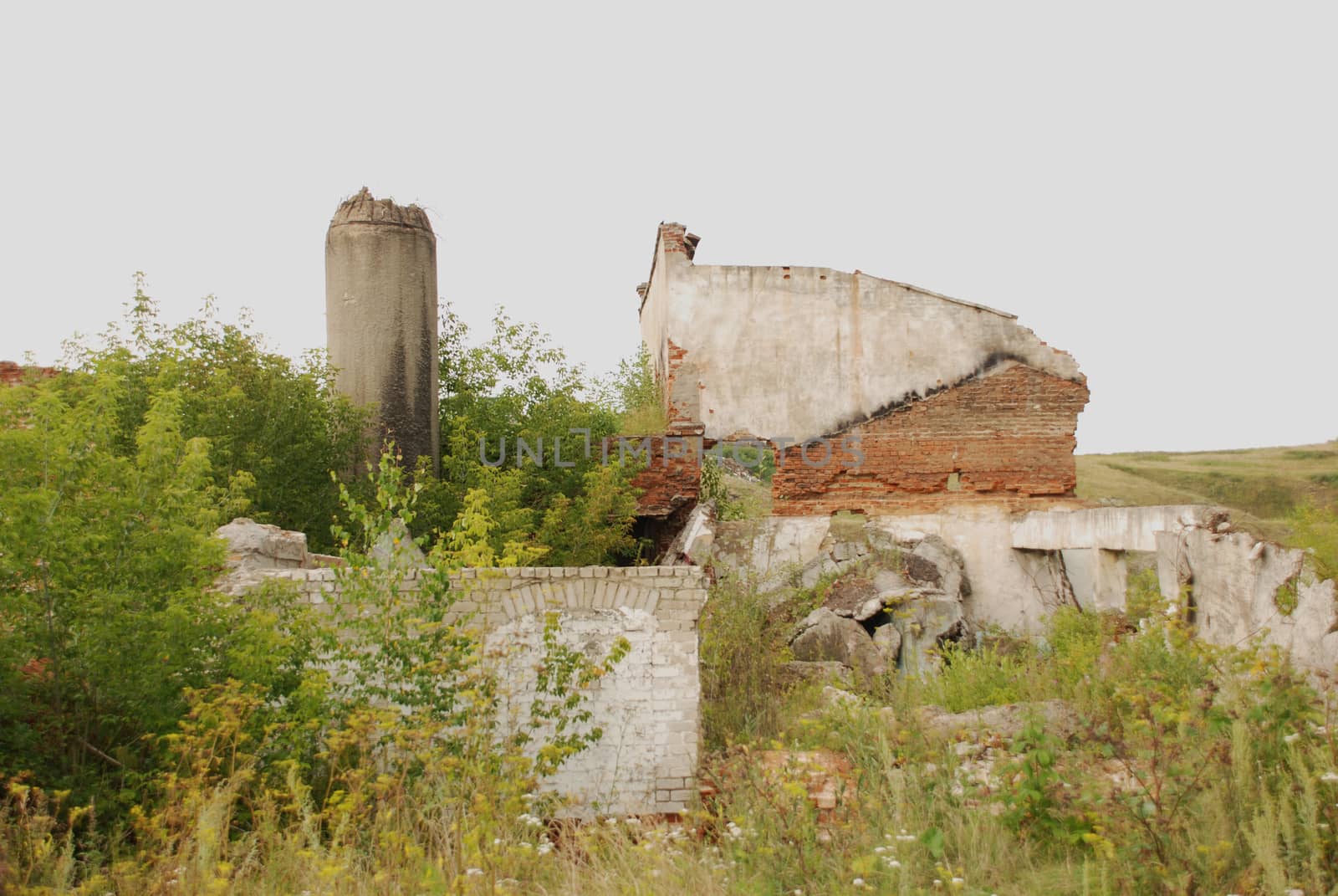 ruins of the factory of 18th century, Ural region, Russia