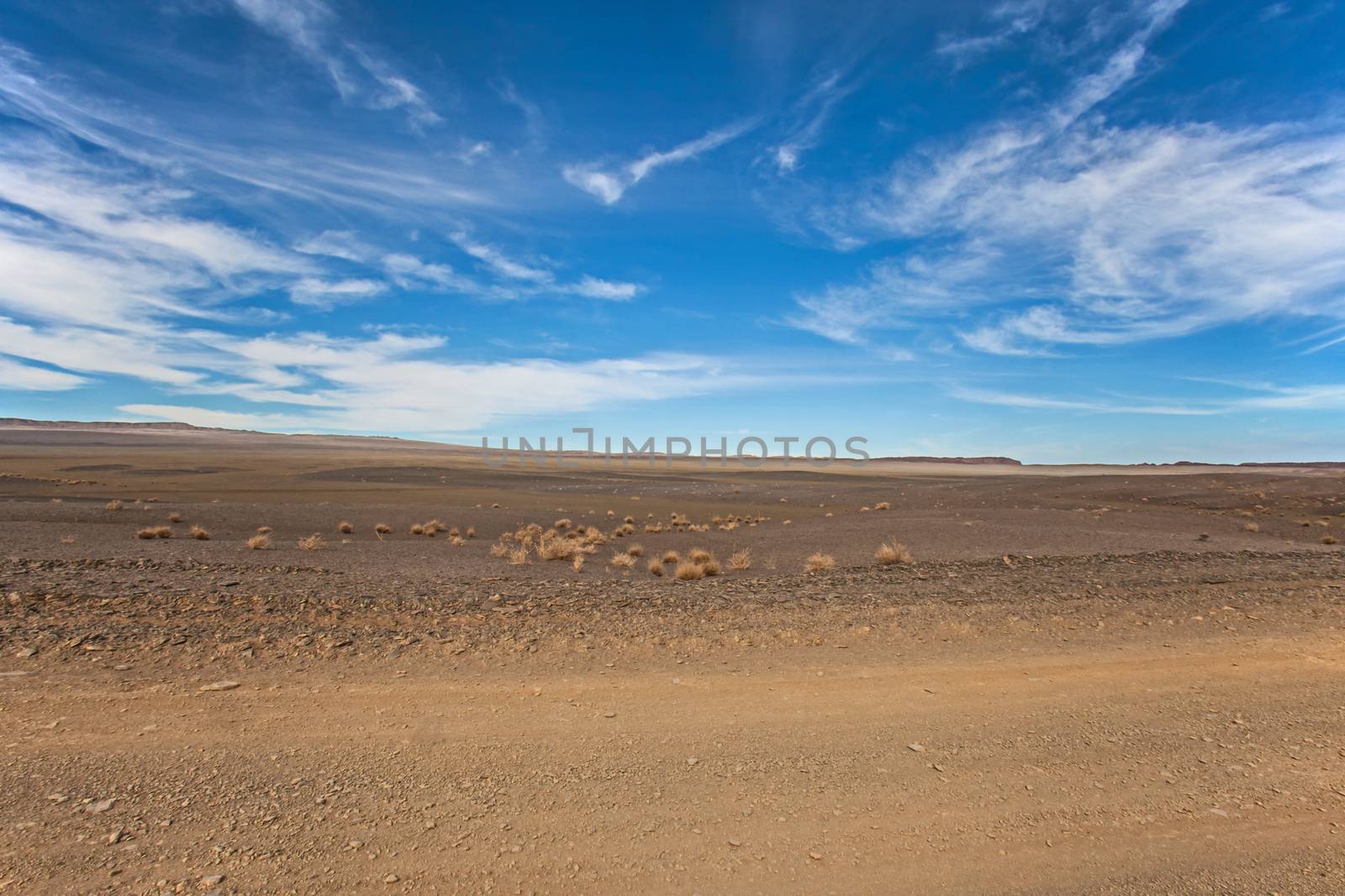 A desolate desert landscape in Southern Namibia, close to the hamlet of Aussenkehr.