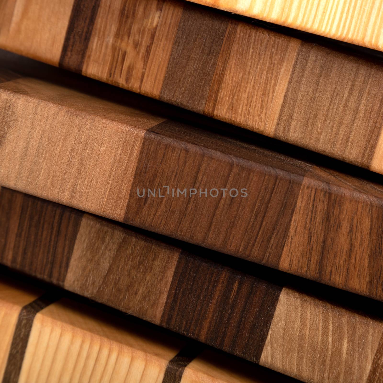Fragments of wooden cutting boards close-up by sveter