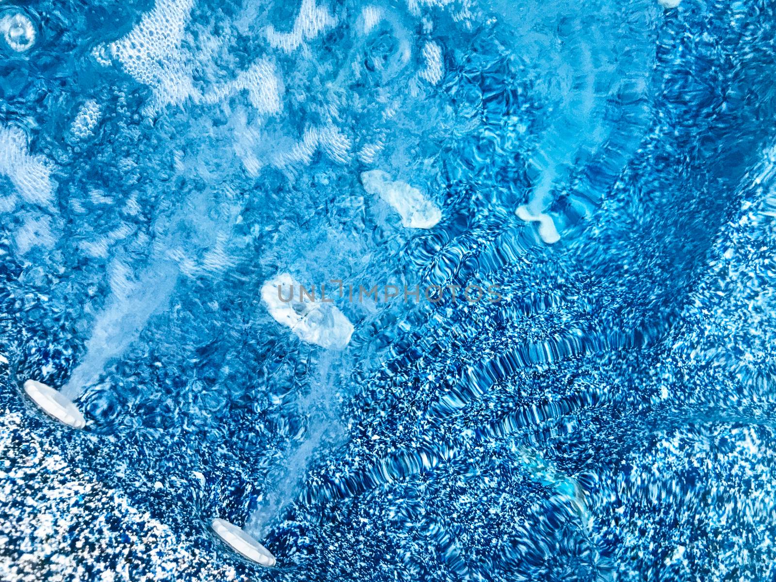 Close-Up Of Whirlpool Bubble In Hot Tub by nenovbrothers
