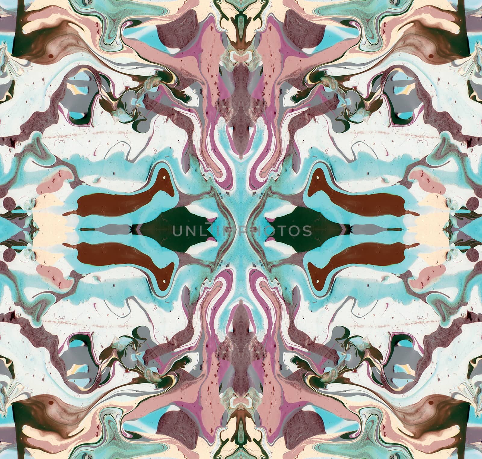 Abstract pastel colors kaleidoscope illustration. Beautiful multicolor texture. Bright design for poster, card, banner.