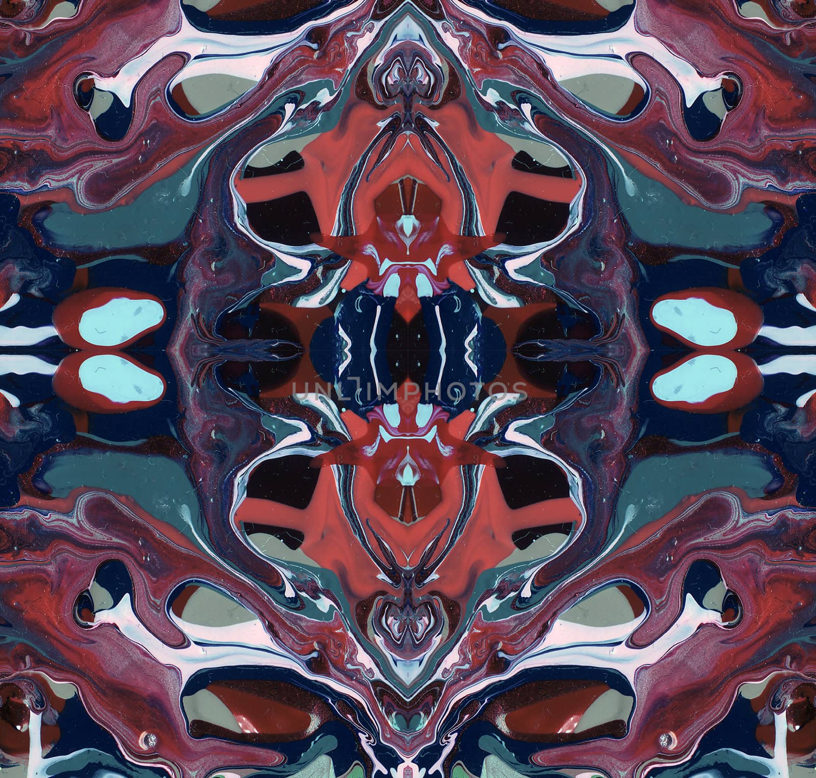 Multicolored symmetrical kaleidoscope illustration. Beautiful design for poster, card, banner. Computer generated graphics