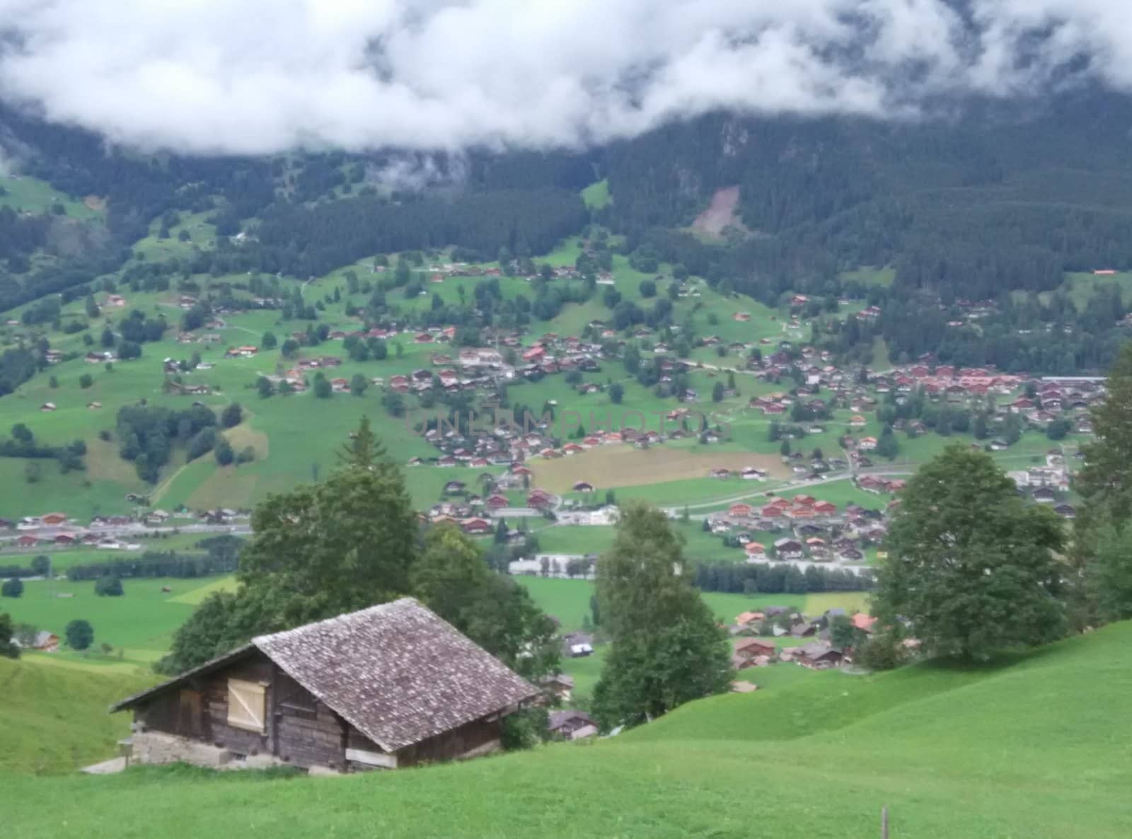 Landscape of an European village