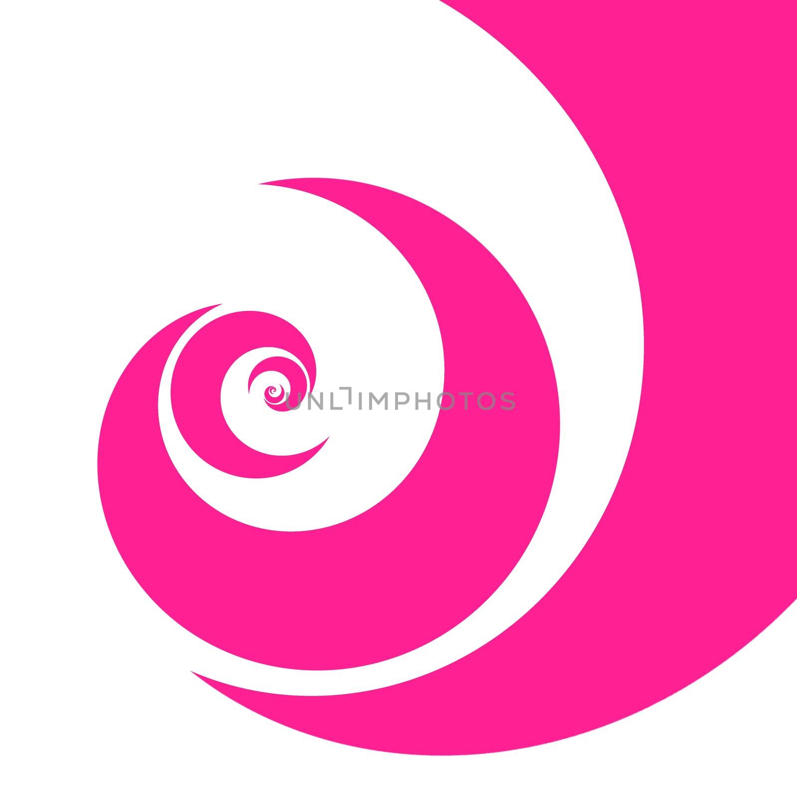 abstract image of spiral form of monocentric type