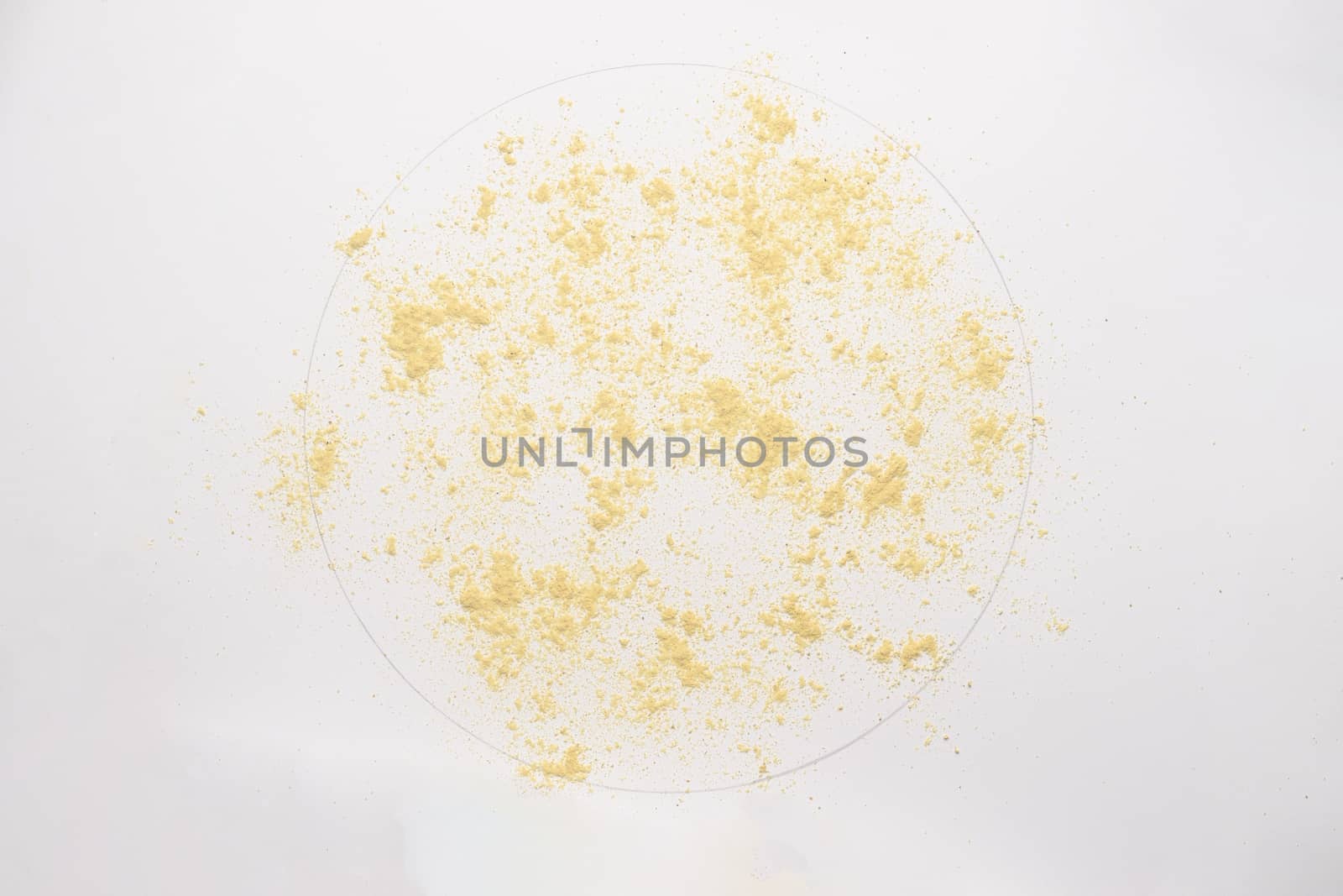 Ground ginger powder isolated on white backgroud. 