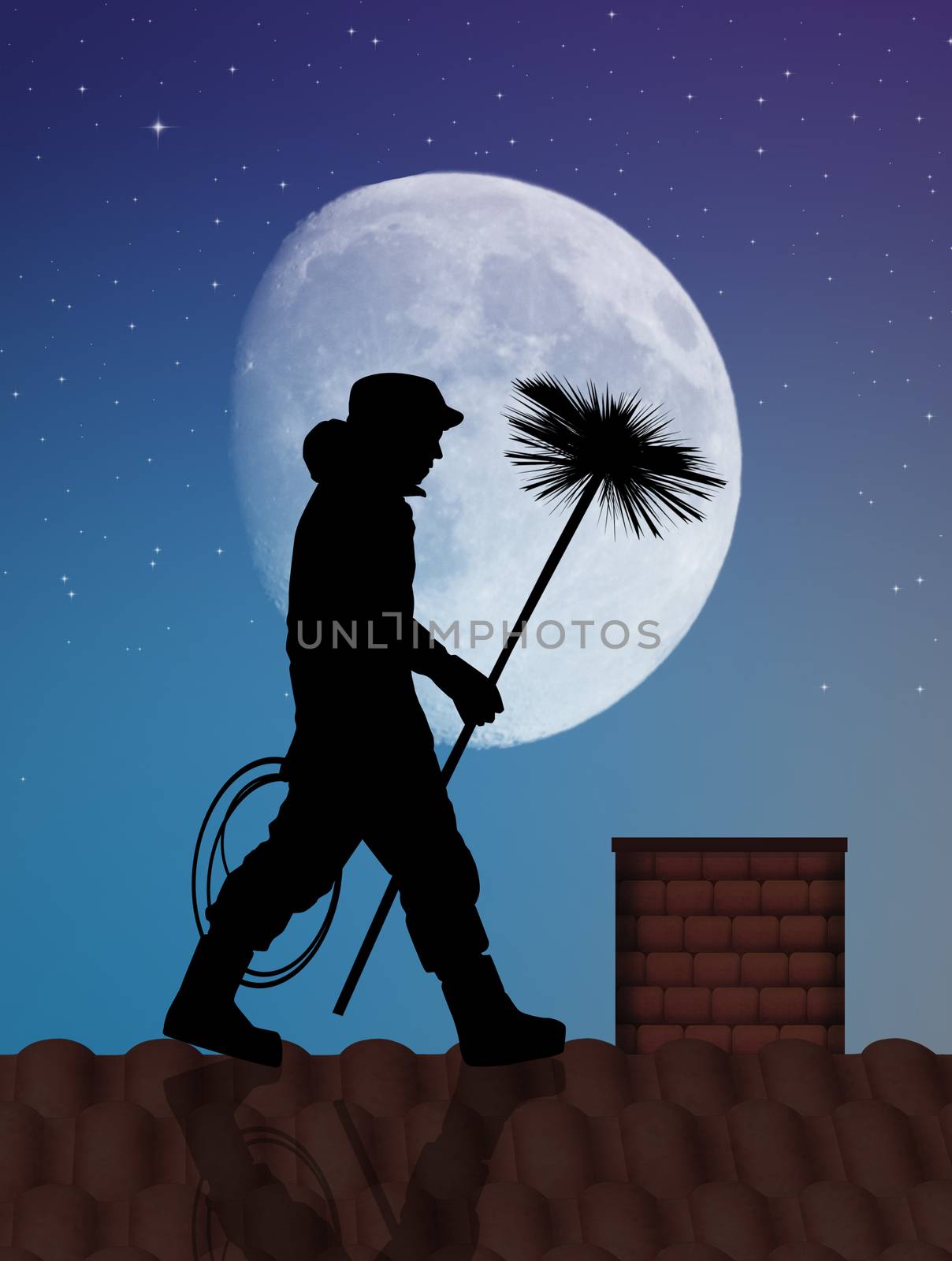 illustration of chimney sweep