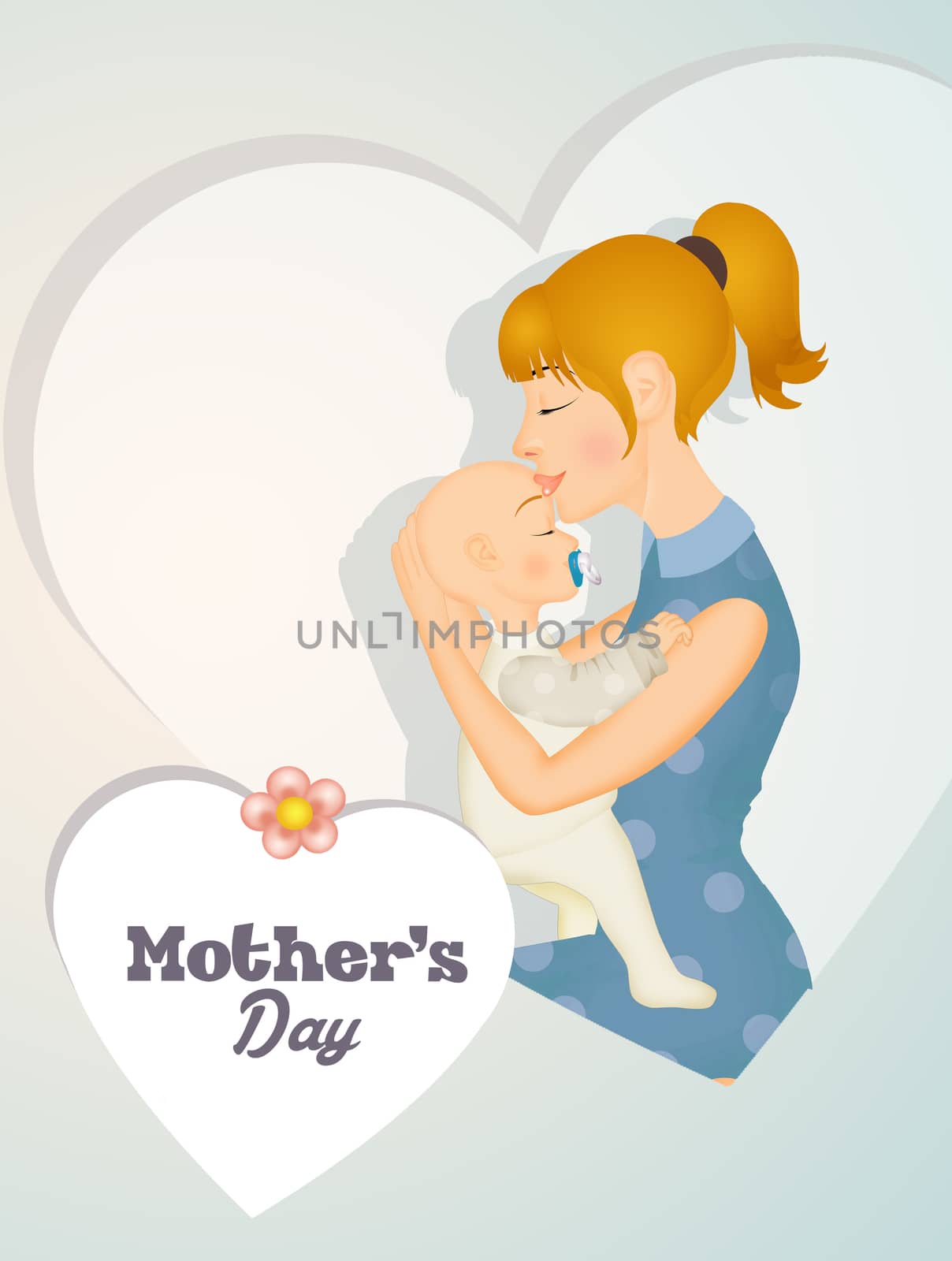 illustration of happy mothers day