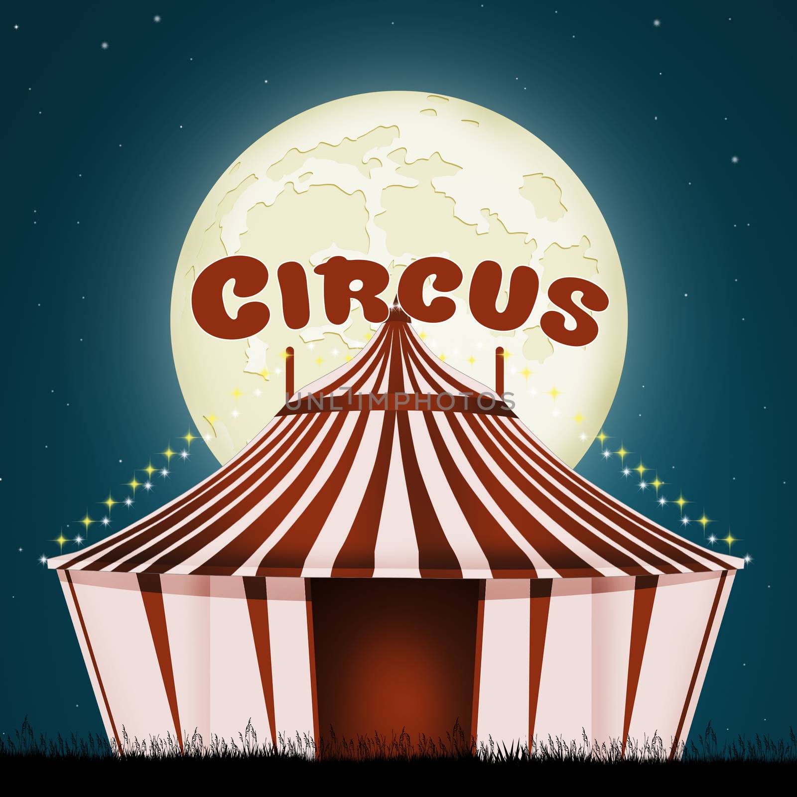 illustration of circus