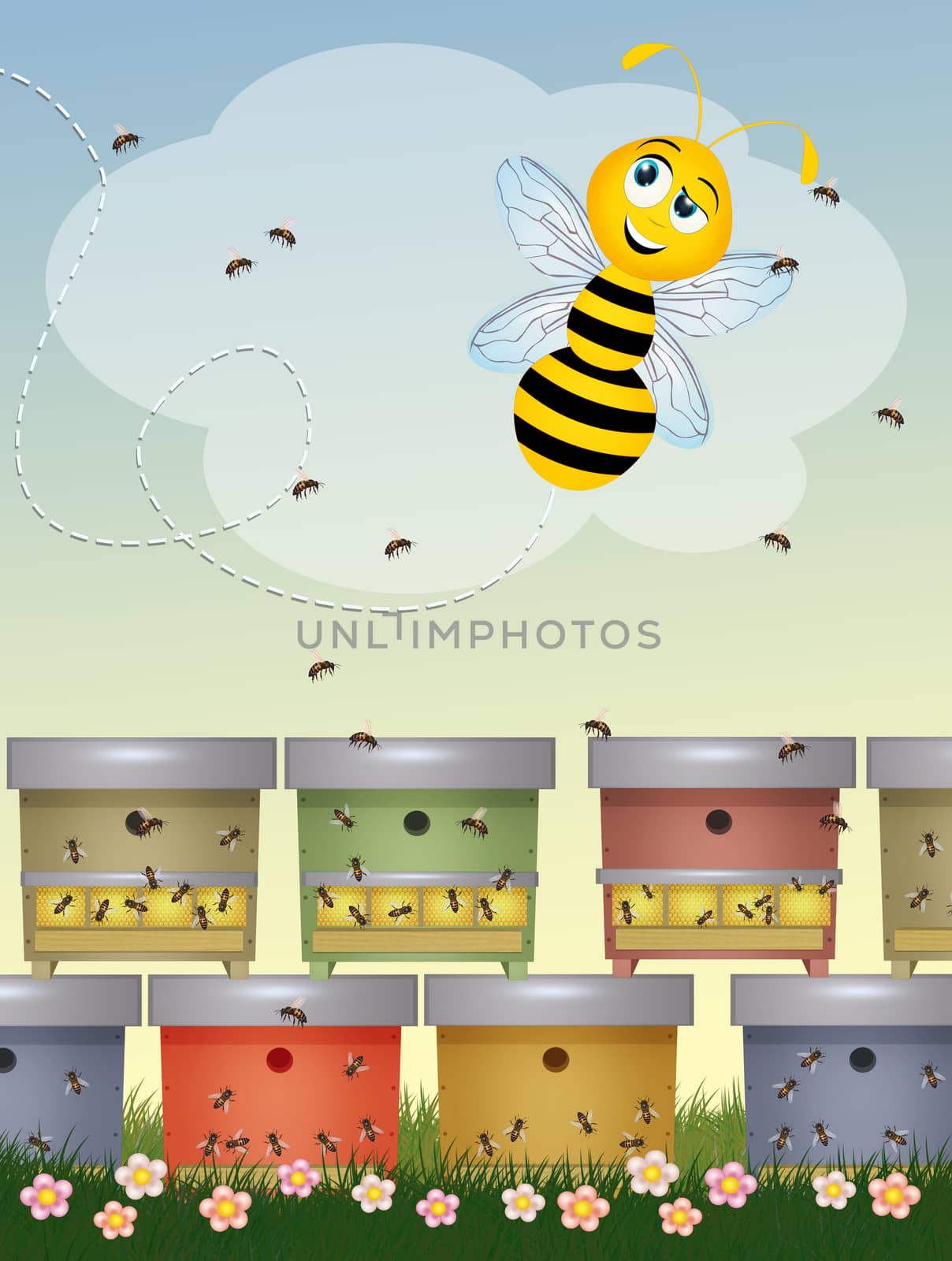 bees in the cells by adrenalina