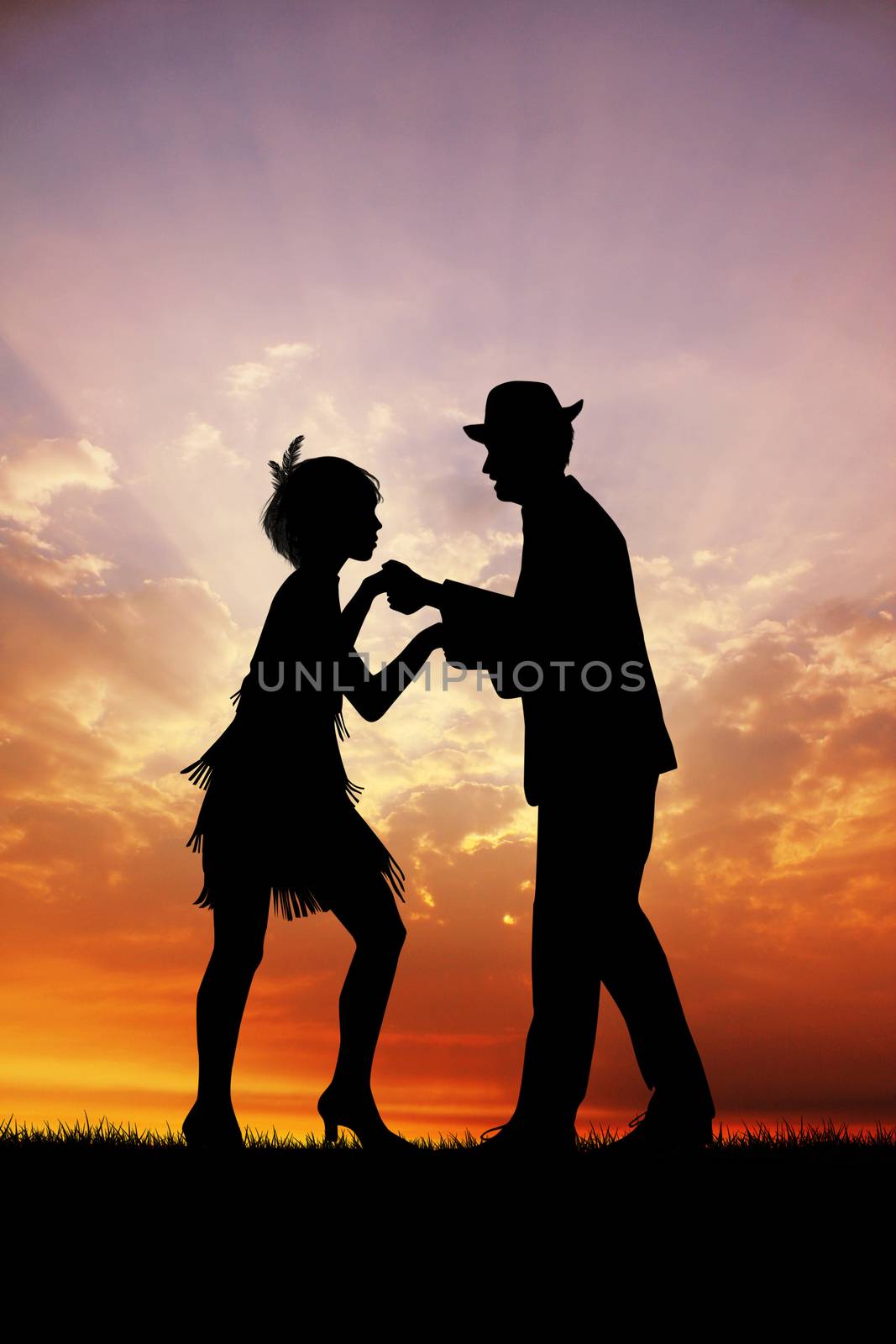 couple dances charleston at sunset by adrenalina