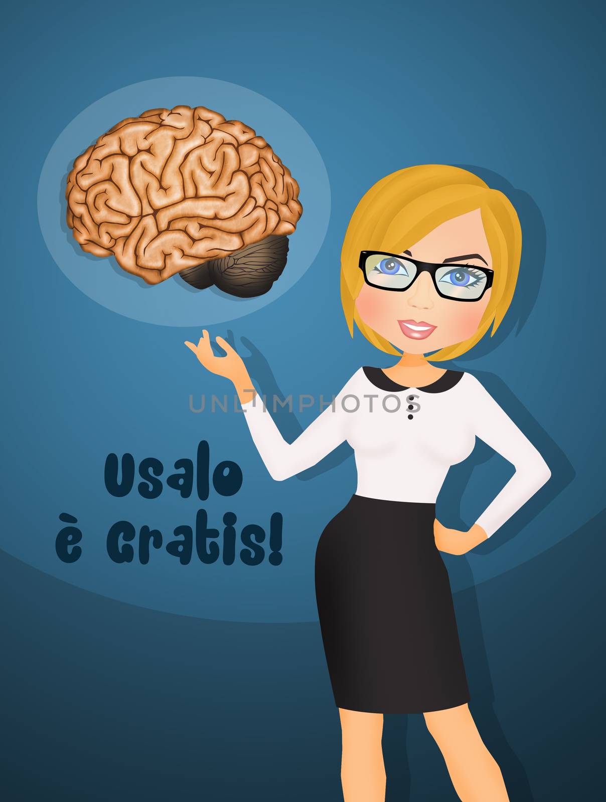 woman recommends using the brain by adrenalina