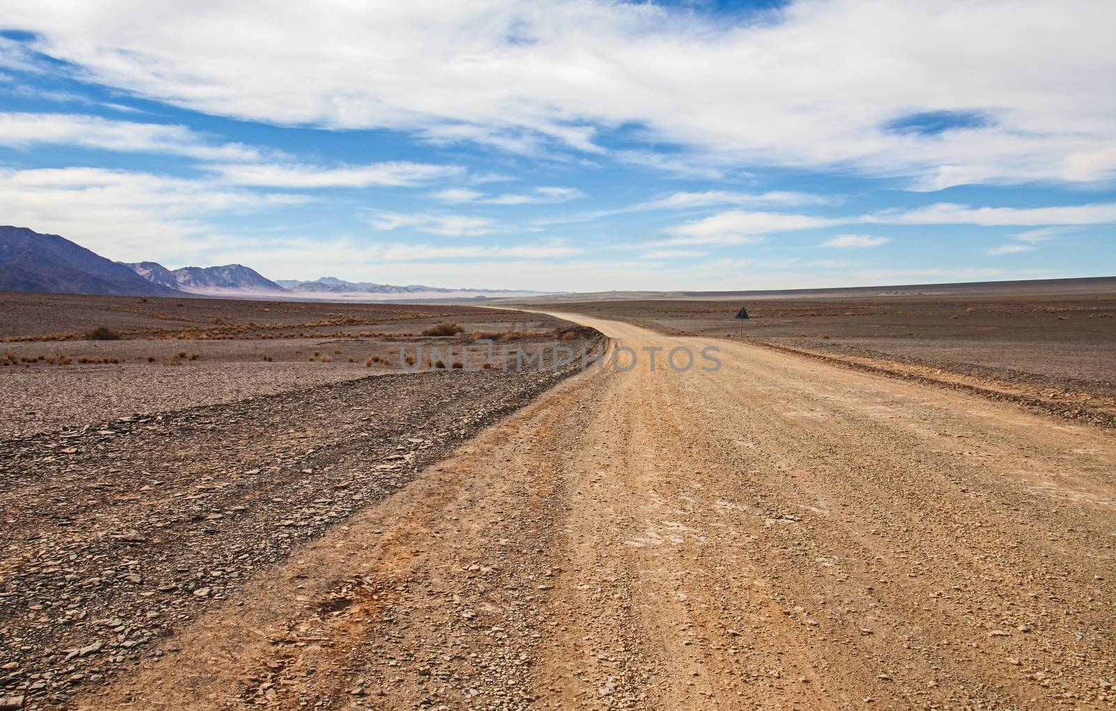 A desolate desert landscape in Southern Namibia, close to the hamlet of Aussenkehr.