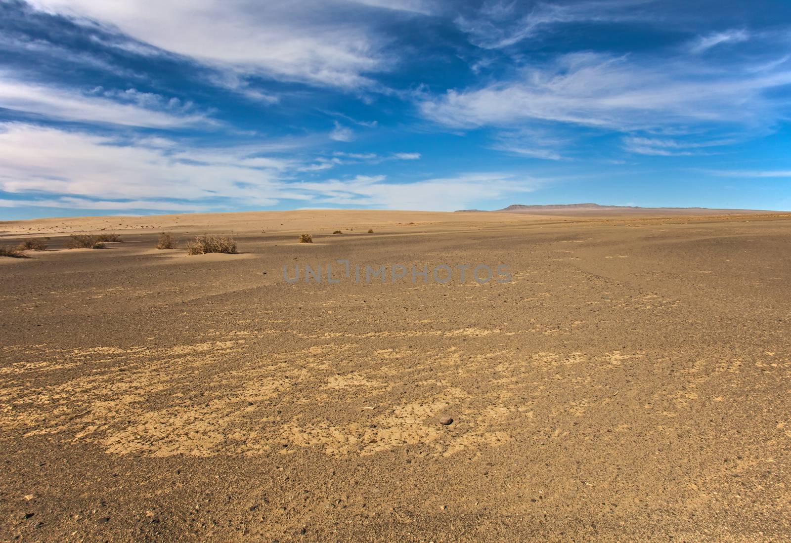 A desolate desert landscape in Southern Namibia, close to the hamlet of Aussenkehr.