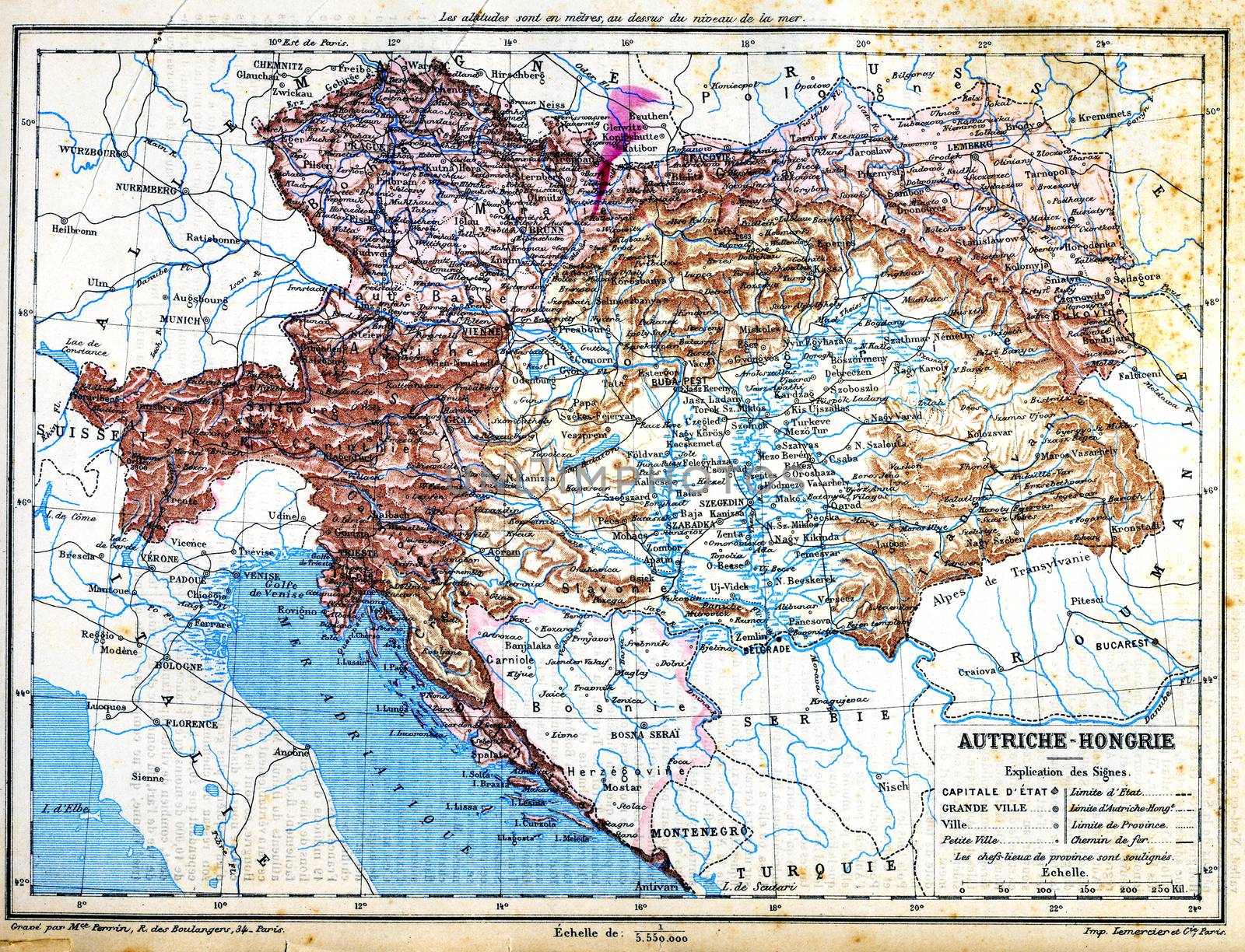 The map of Austria-Hungary by Morphart