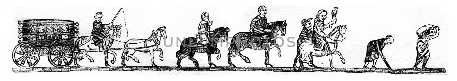 Chariot shaking car or suspended, Cheyal traveler, merchant base by Morphart
