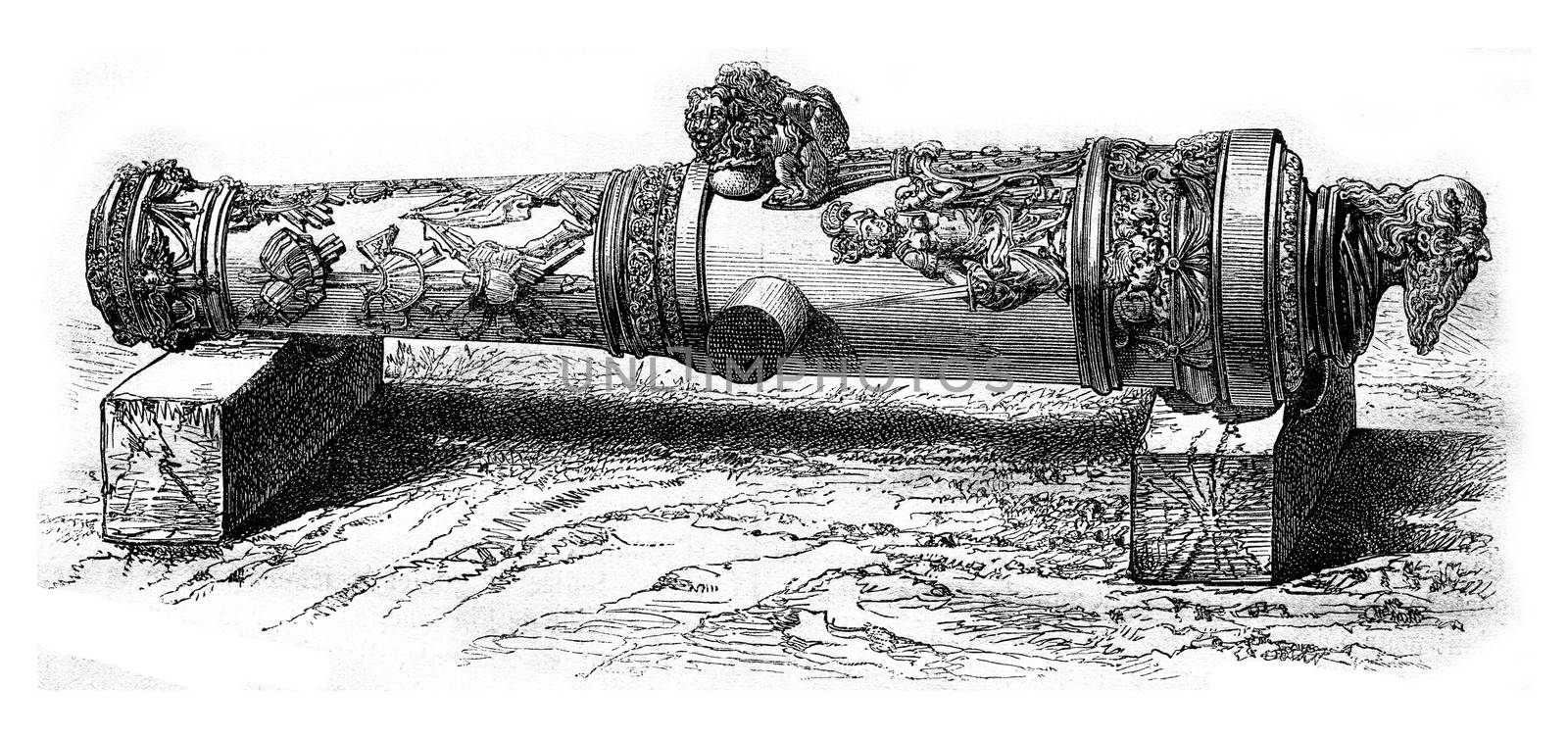 The Cannon St. Paul, National Museum of Florence, vintage engrav by Morphart