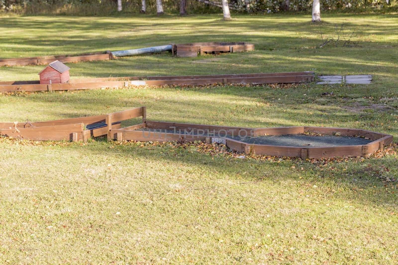 Run Down Miniature golf in fall.