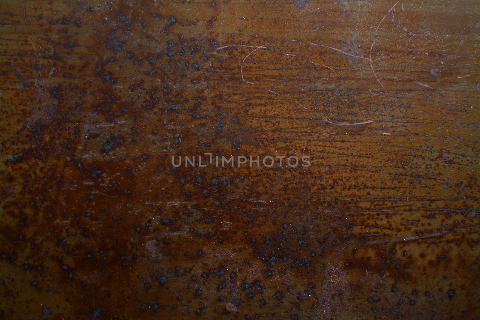 Rusty old iron texture with mechanical damage by tommarkov
