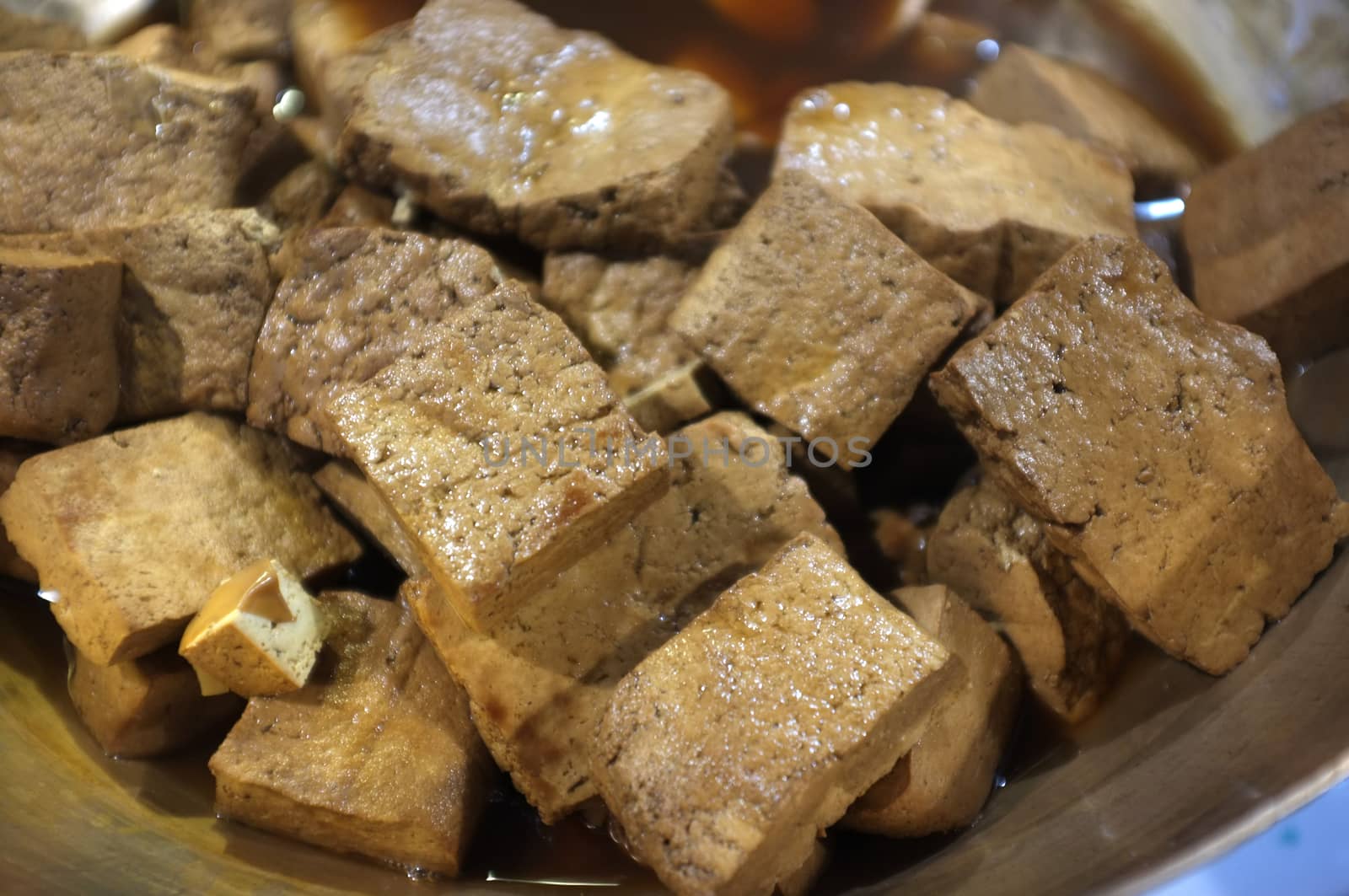 Stewed Tofu in Dark Soy Sauce , Thai cuisine