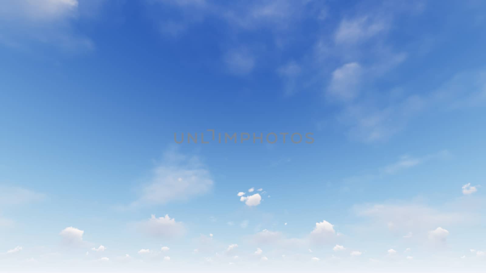 Cloudy blue sky abstract background, blue sky background with tiny clouds, 3d rendering

