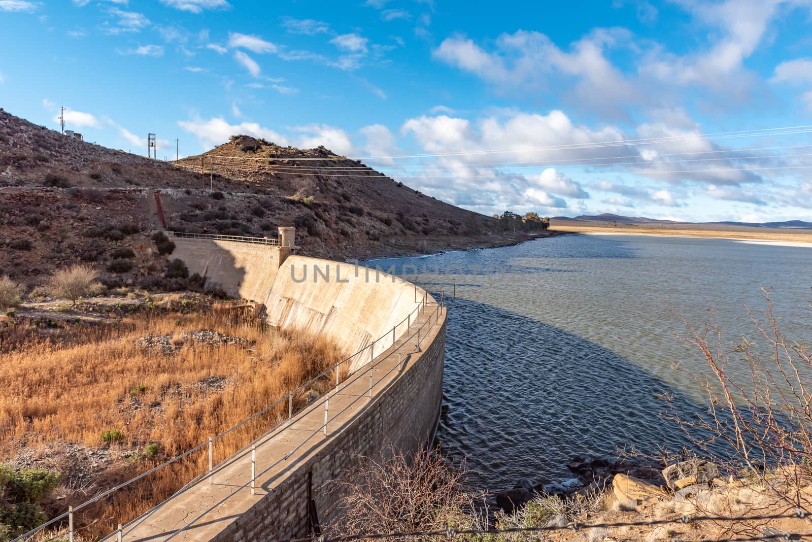 A dam in the Brak River at Victoria West in the Northern Cape Province