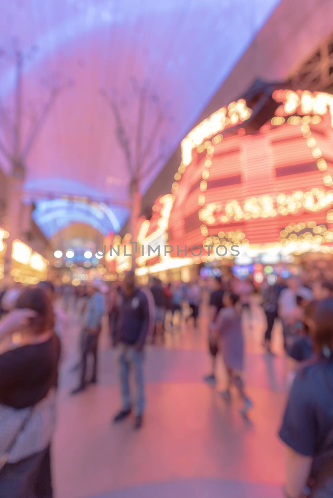 Abstract Blurred background of Las Vegas city cityscape in Nevada USA night