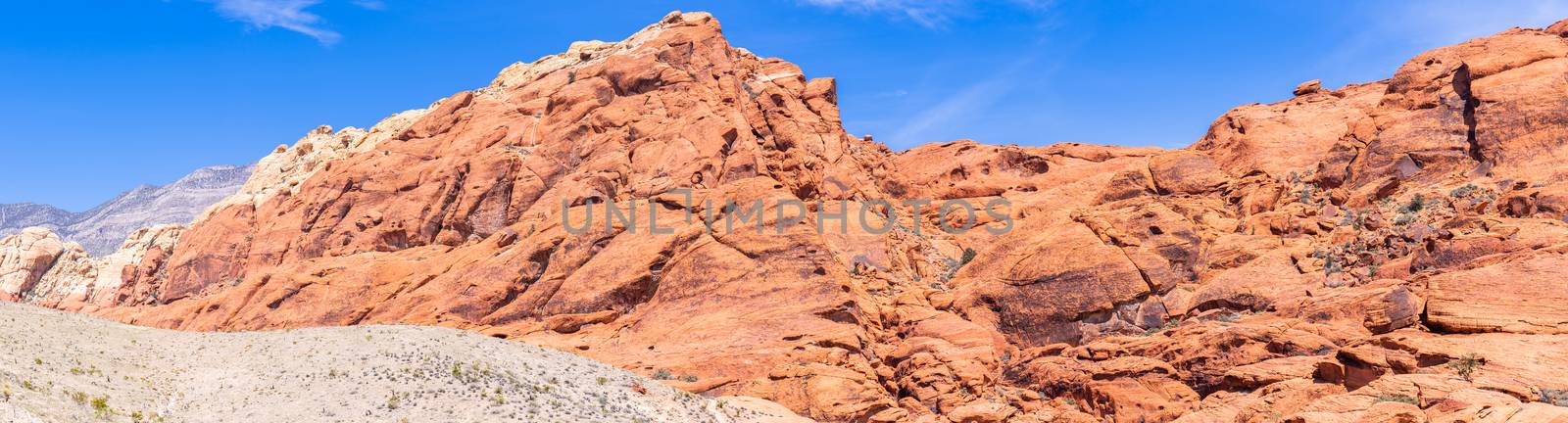 Red Rock Canyon National Conservation Area in Las Vegas Nevada USA Panorama