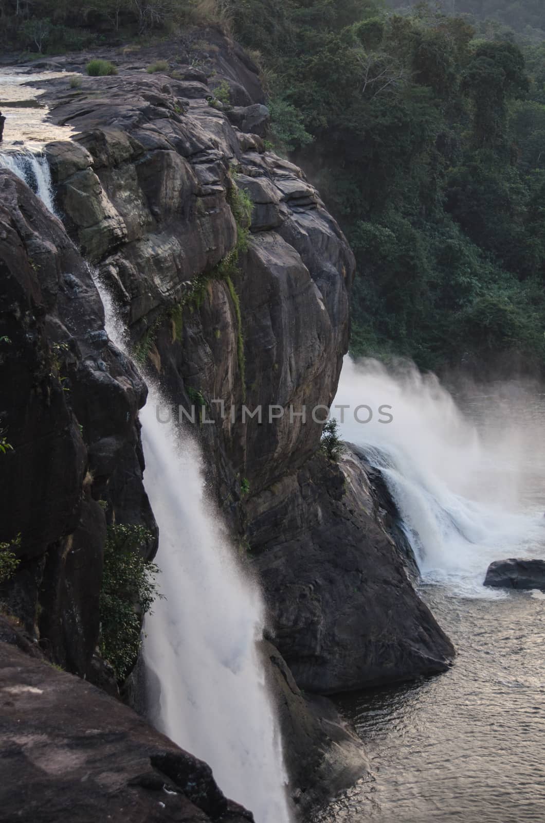 waterfall in india by visanuwit