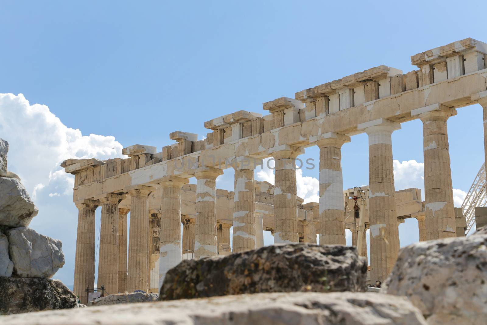 The Parthenon at the Acropolis in Athens, Greece