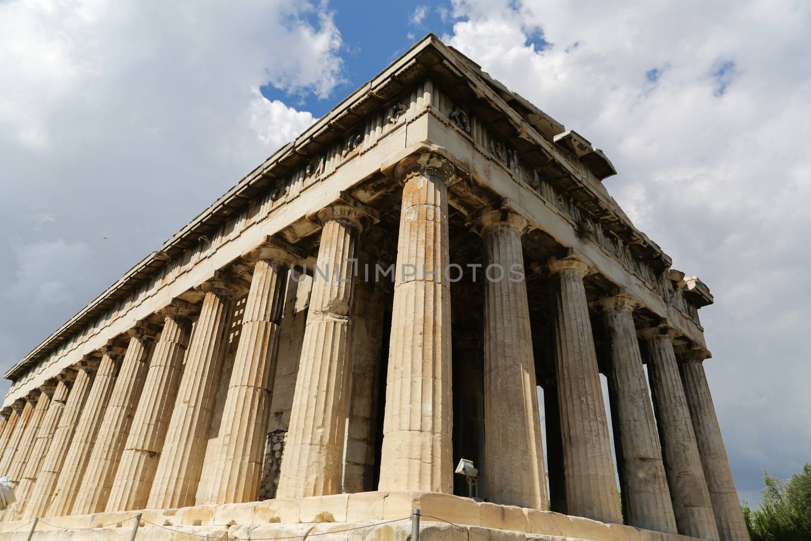 The Temple of Hephaestus at the Ancient Agora of Athens, Greece