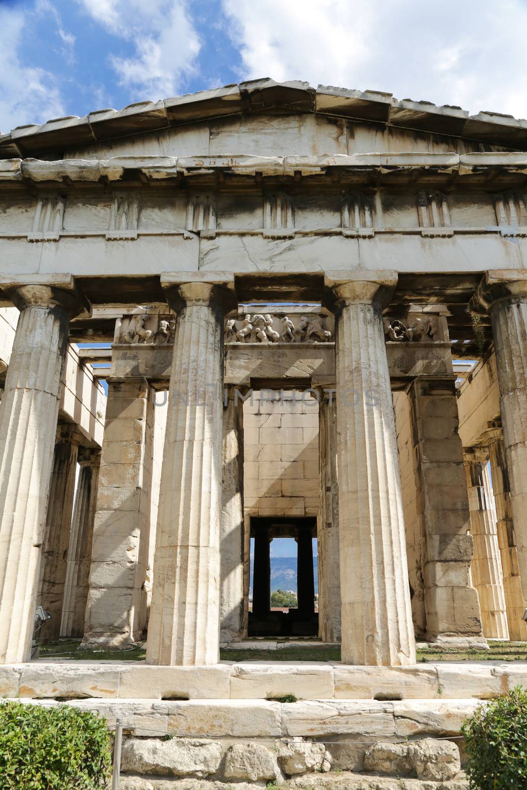 The Temple of Hephaestus at the Ancient Agora of Athens, Greece