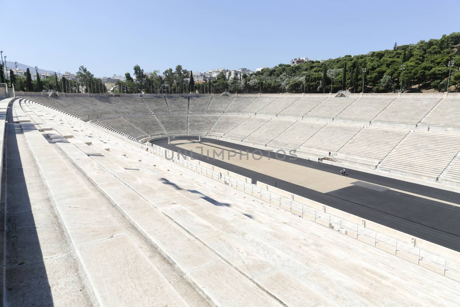 The Panathenaic stadium or kallimarmaro in Athens hosted the first modern Olympic Games in 1896