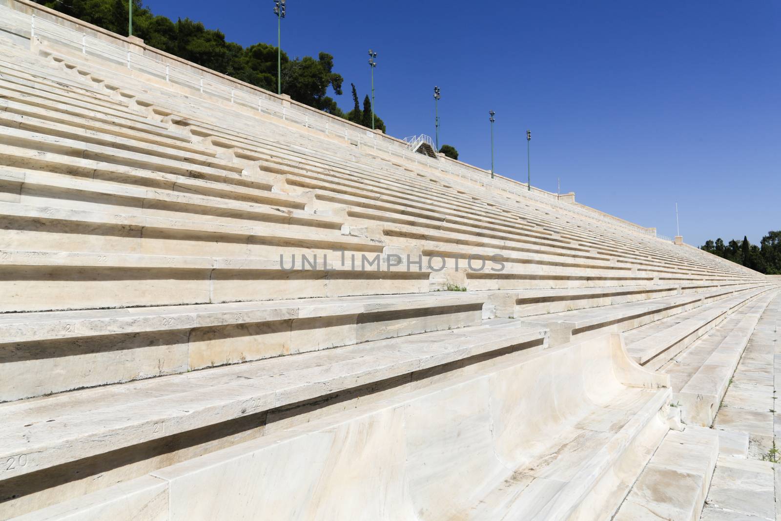 The Panathenaic stadium or kallimarmaro in Athens hosted the first modern Olympic Games in 1896