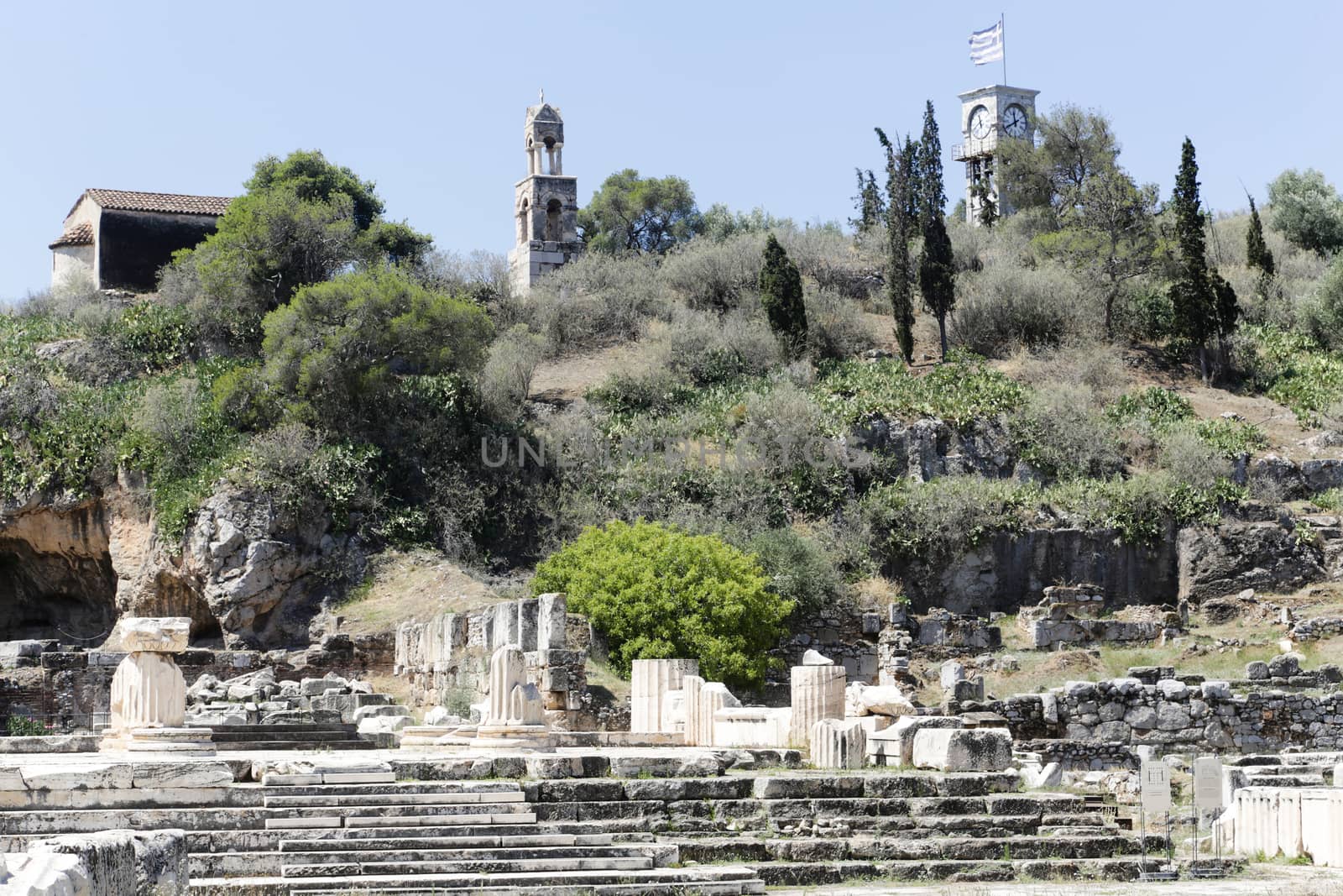 At the archaeological site of Elefsina, Greece