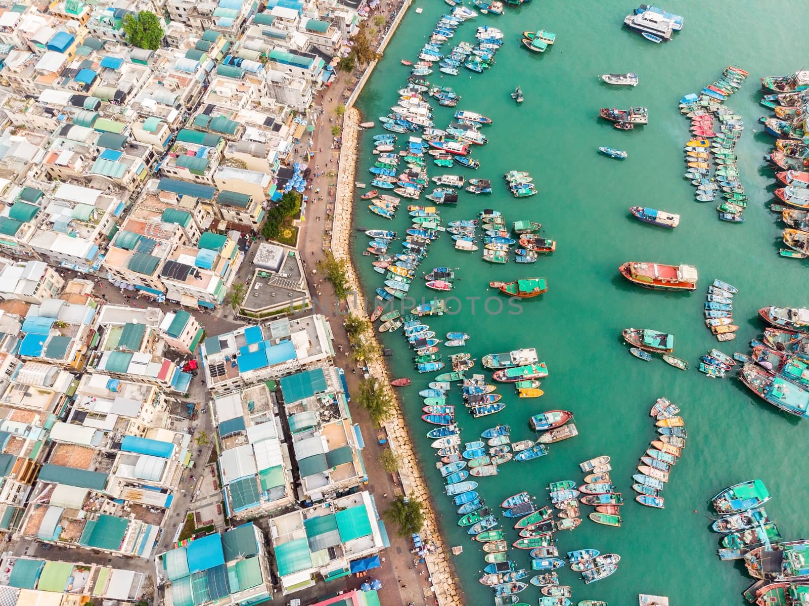 Cheung Chau Island Aerial Shot by cozyta