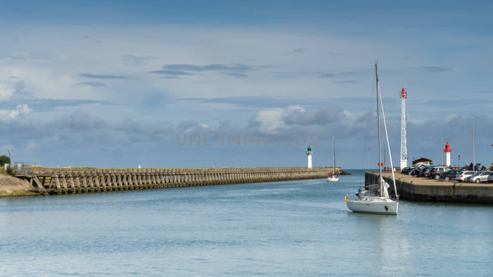 France tourism on seashore of normandy travel