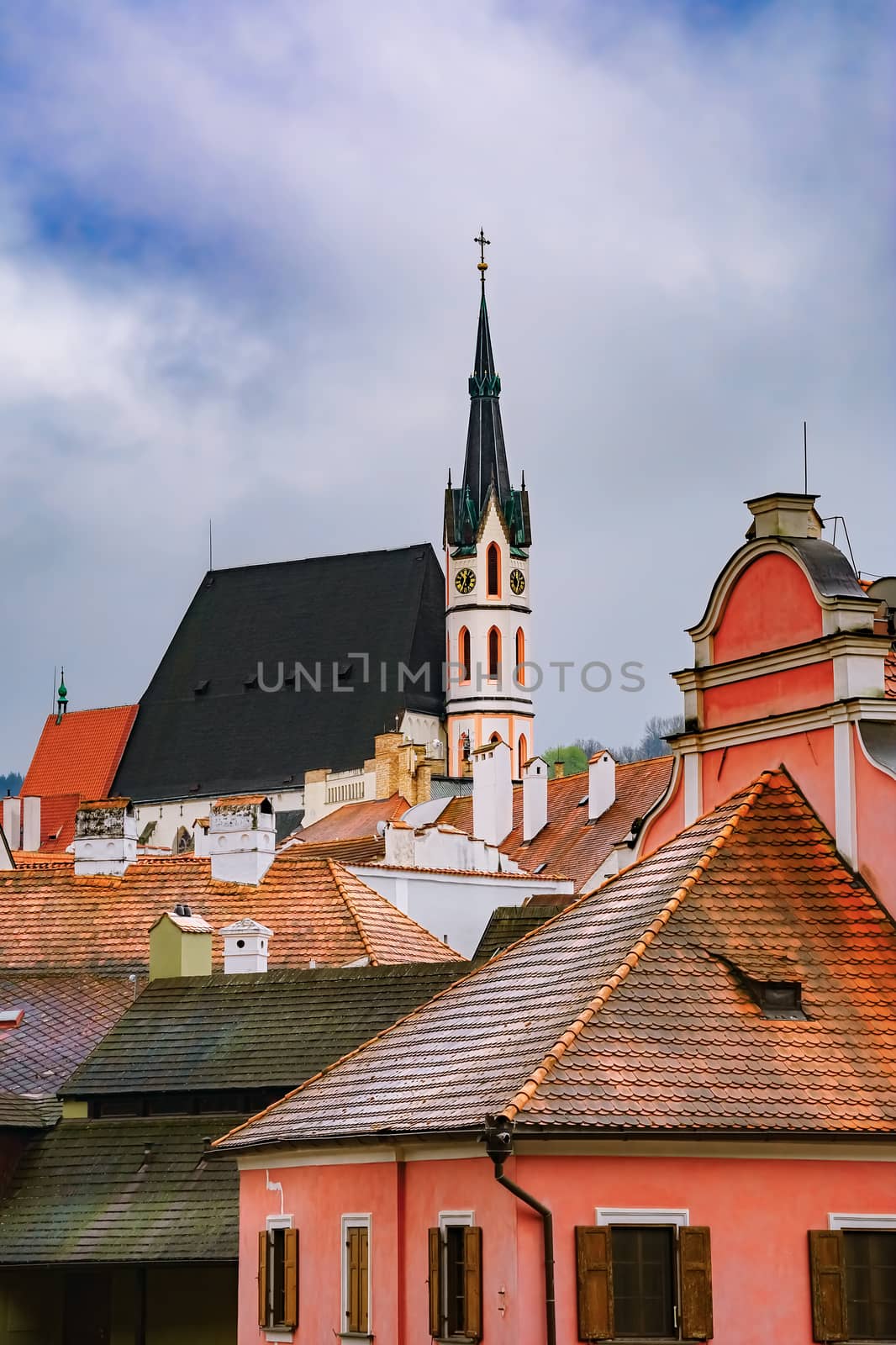 Building of the Cesky Krumlov, Czech Repulic