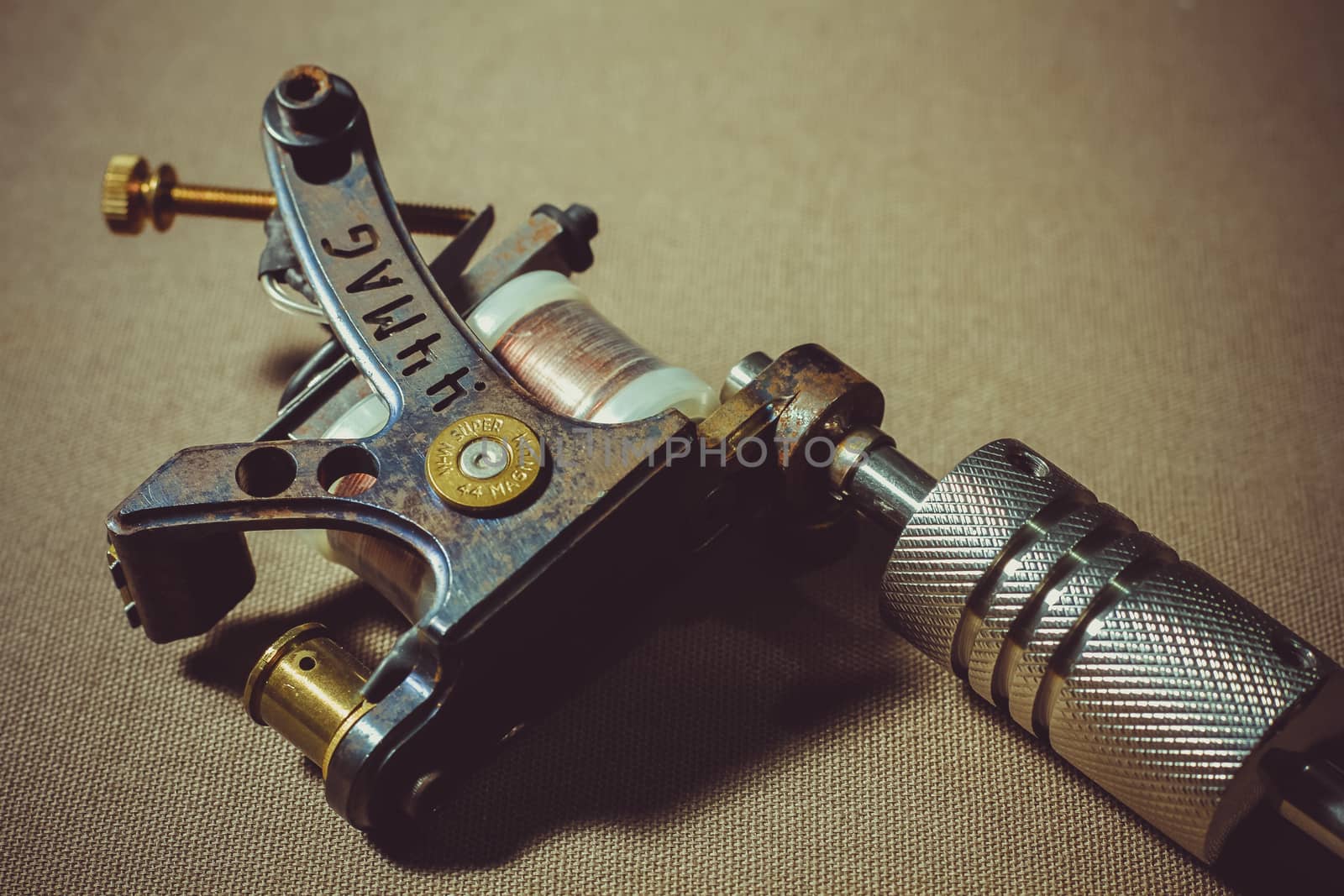 tattoo machine steel, in colors metal